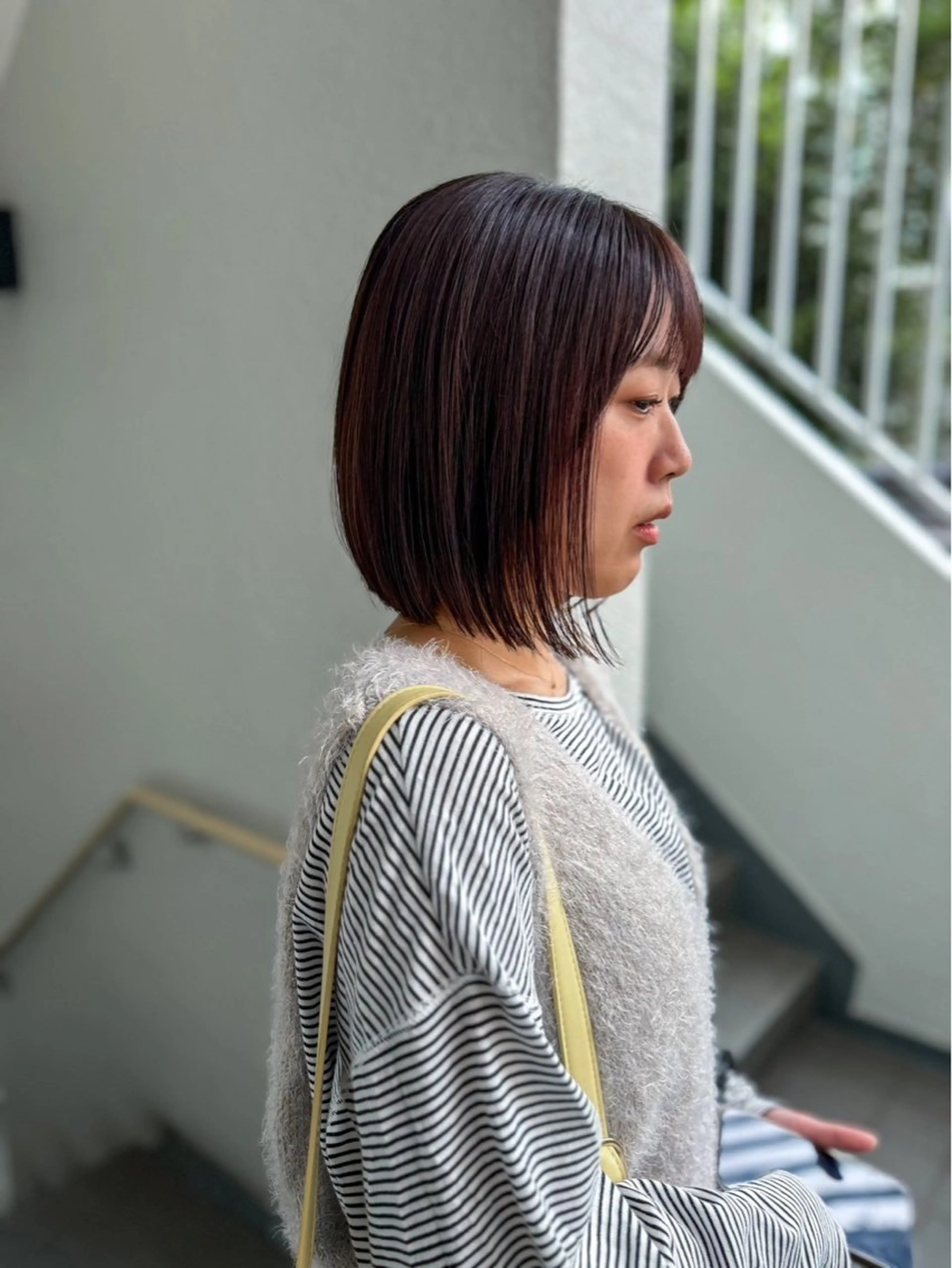 ミディアム ボブ LOREN＋透明感 オリーブhirokoのヘアスタイル