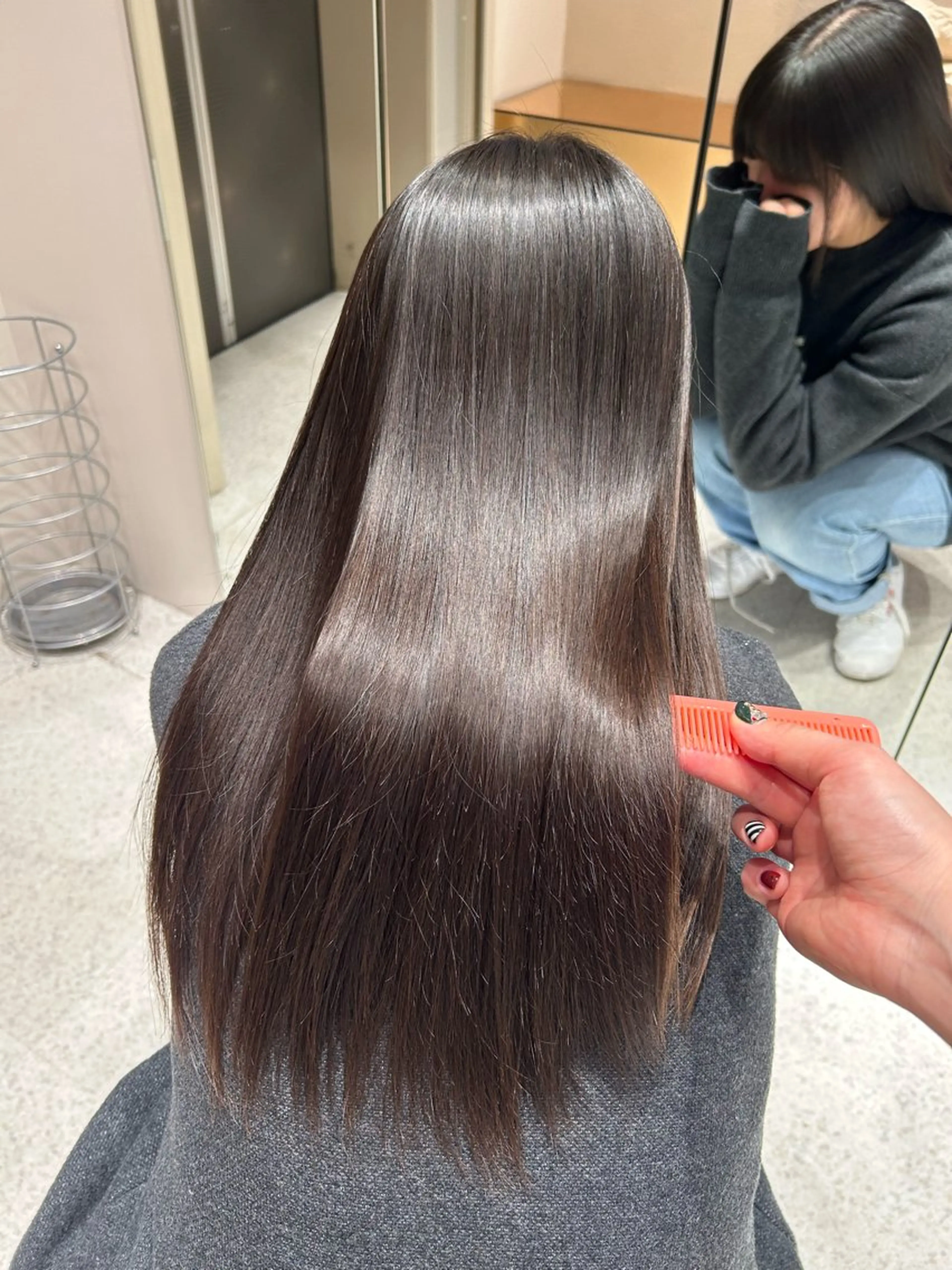 暖色カラ-ෆ˚顔周り 🎀ོ白岩亜実🎀ོのヘアスタイル