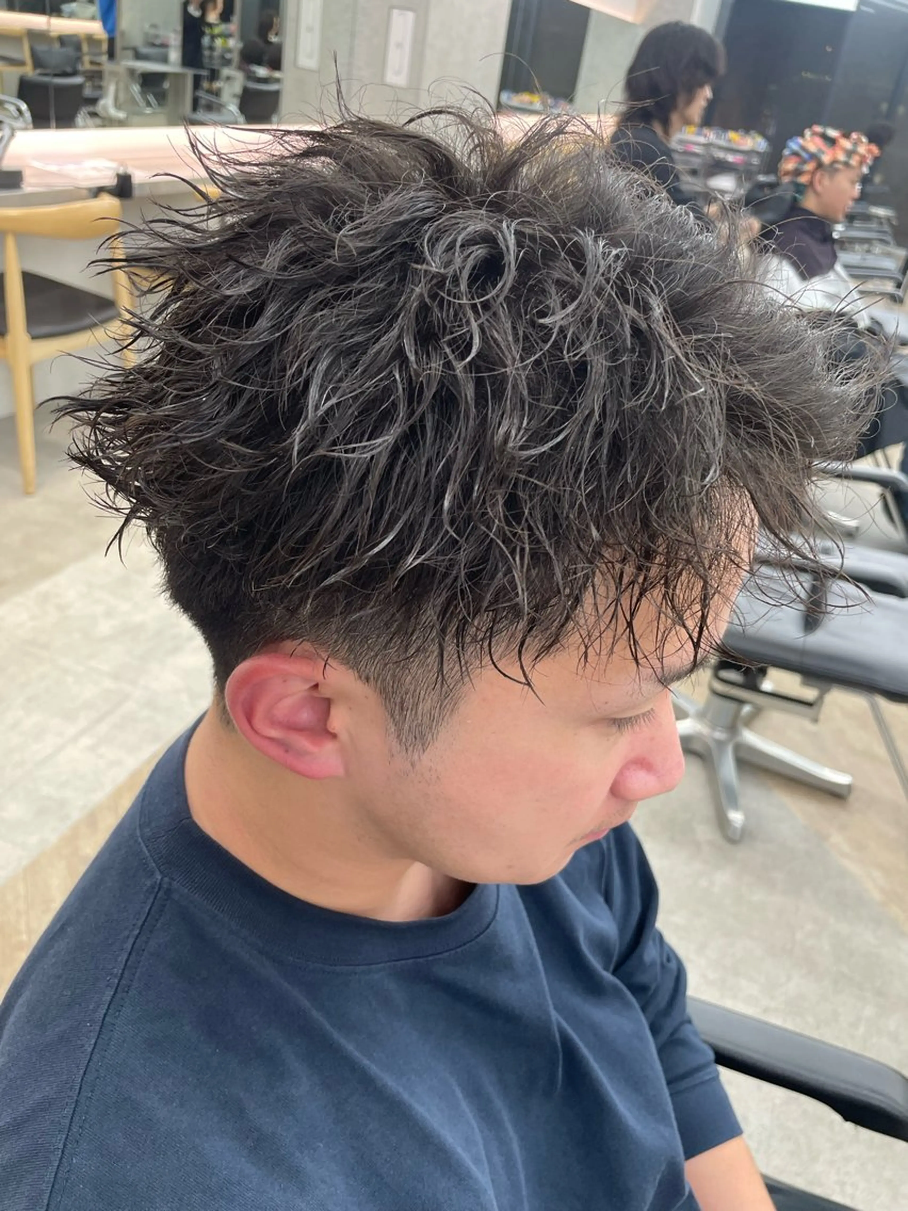 パーマ メンズ メンズパーマ ツイストスパイラルパーマ スパイラルパーマ カット パーマ メンズ/シャドウ/ 波巻き/kyogoのヘアスタイル