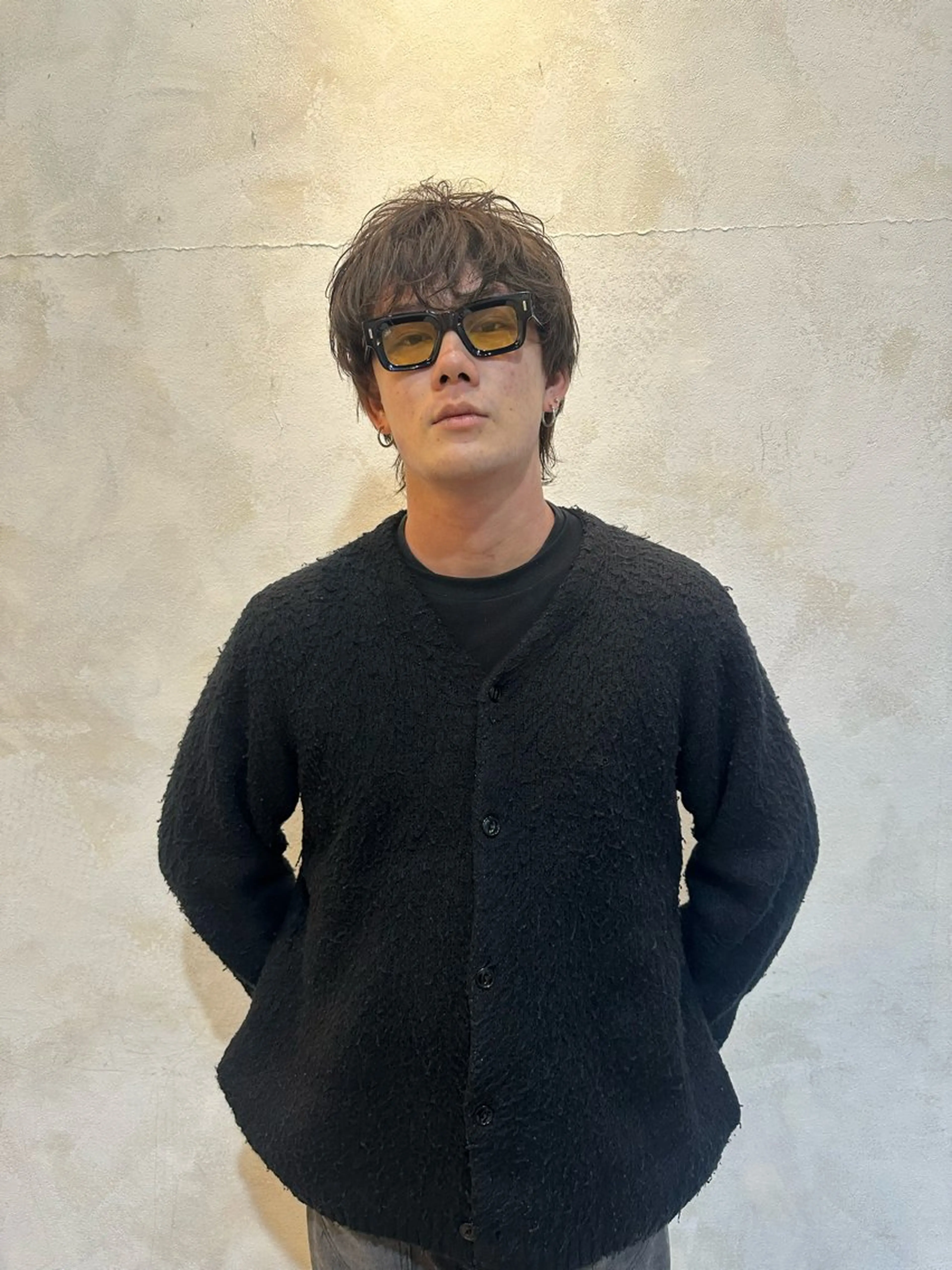 カラー メンズ ブラウンカラー オリーブブラウン ヘアカラー 大須/パーマモデル 木場 健斗🌳のヘアスタイル