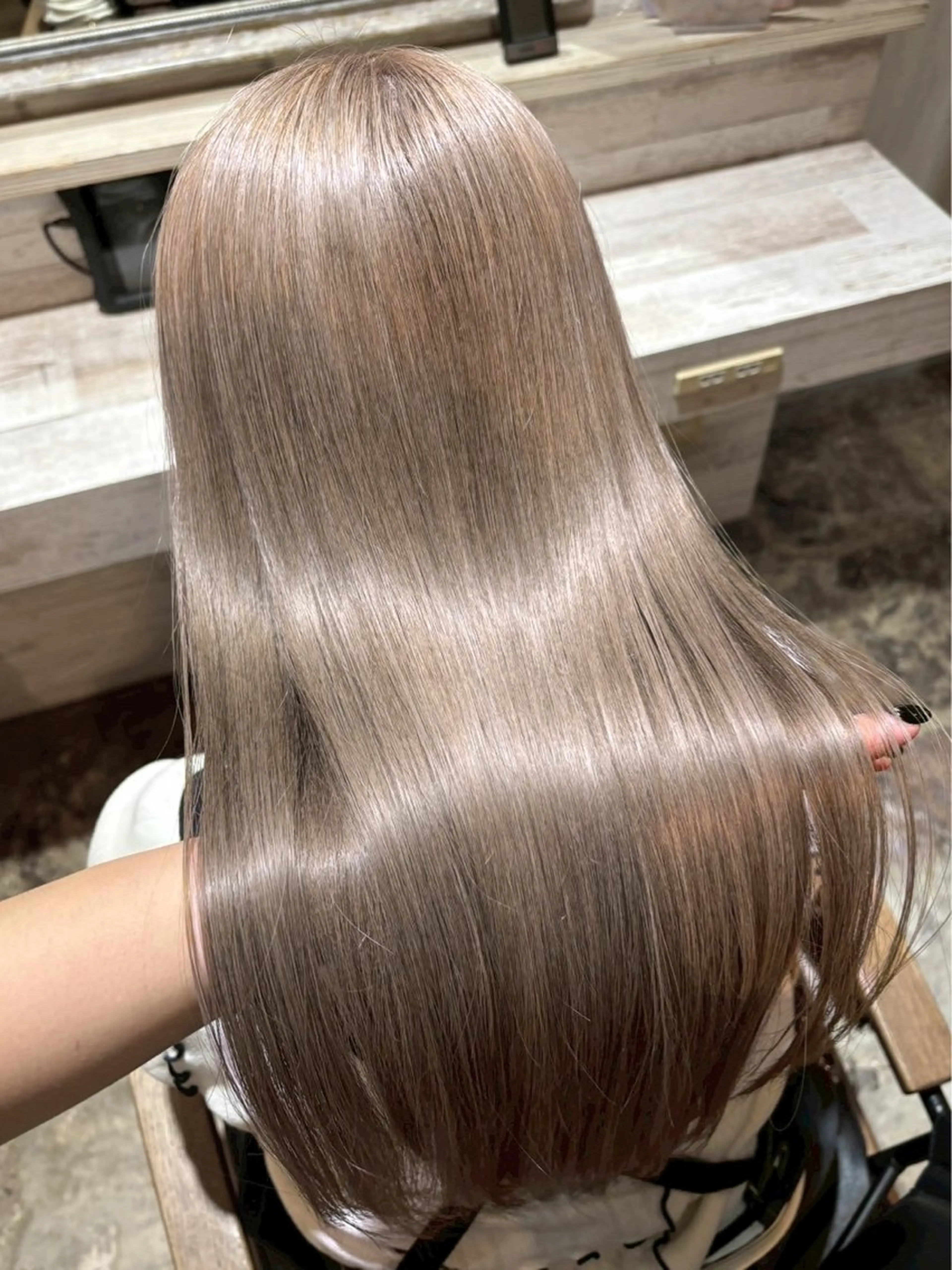 ロング カラー カット ヘアカラー トリートメント ハイトーン/韓国風/ 艶髪/吉祥寺のヘアスタイル