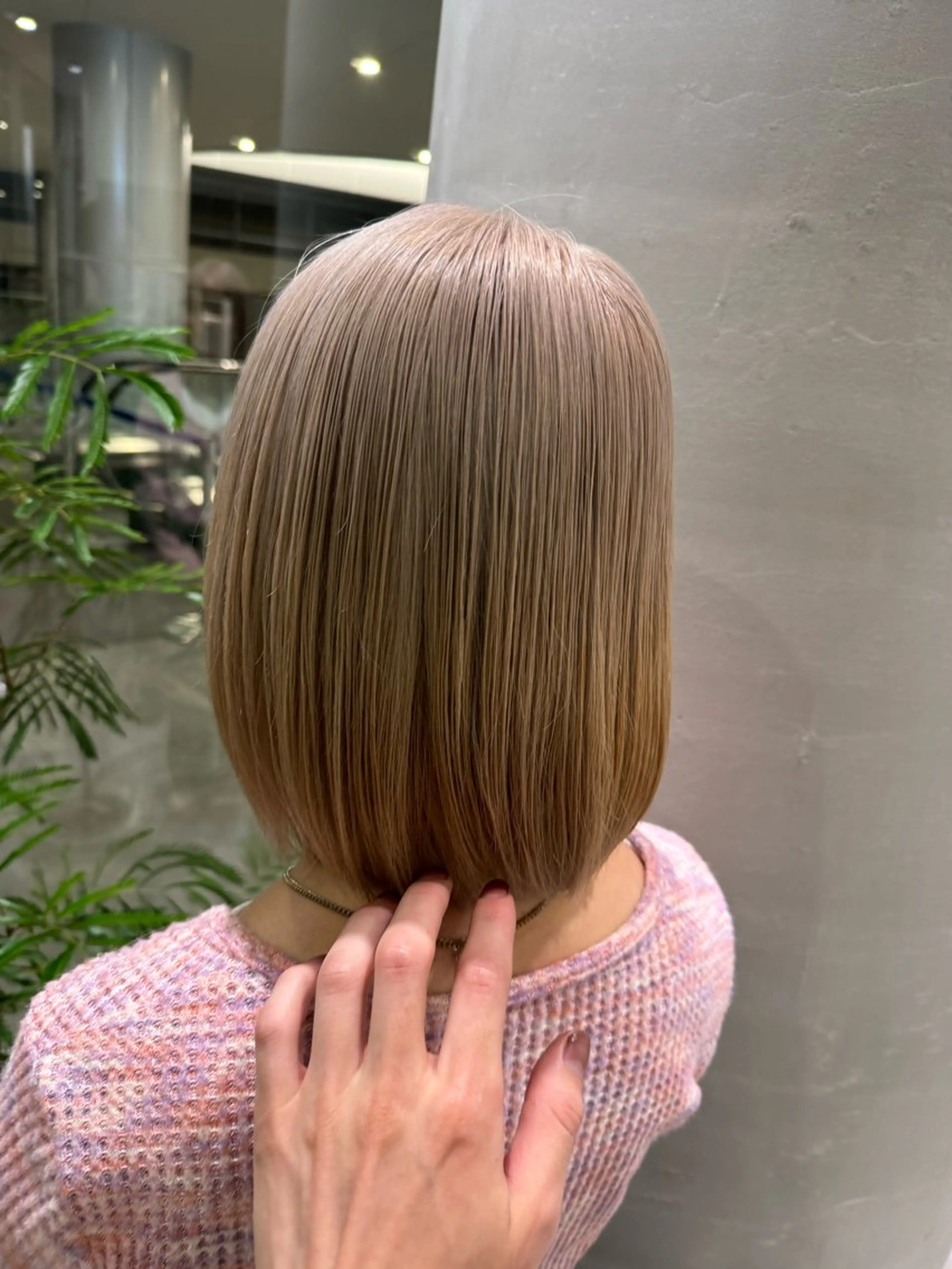 カラー ベージュカラー ダブルカラー ホワイトベージュ 髪質改善/美髪縮毛矯 正のスペシャリストのヘアスタイル