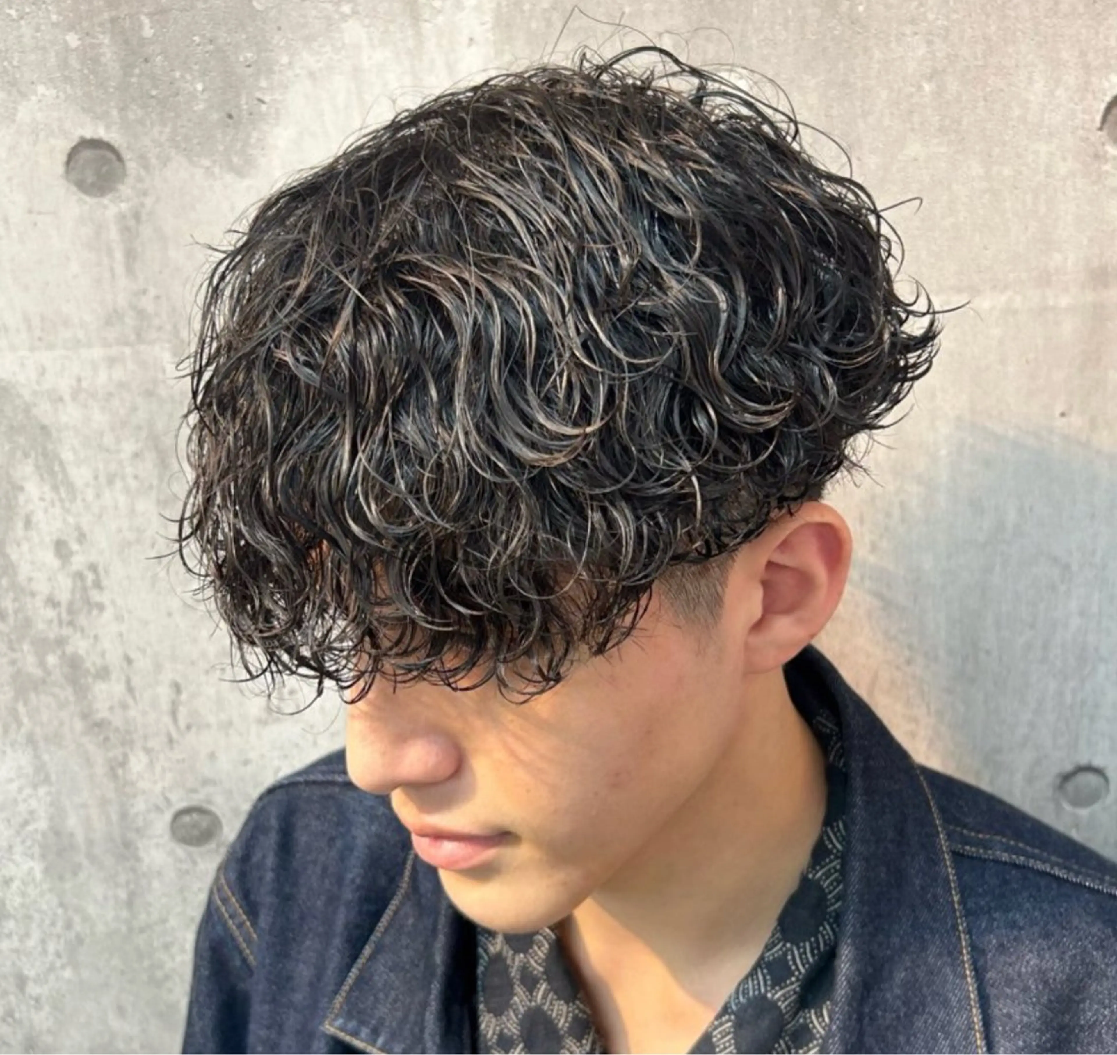 ミディアム パーマ メンズ 🥸MENIN 相模 大野メンズ専門🥸のヘアスタイル