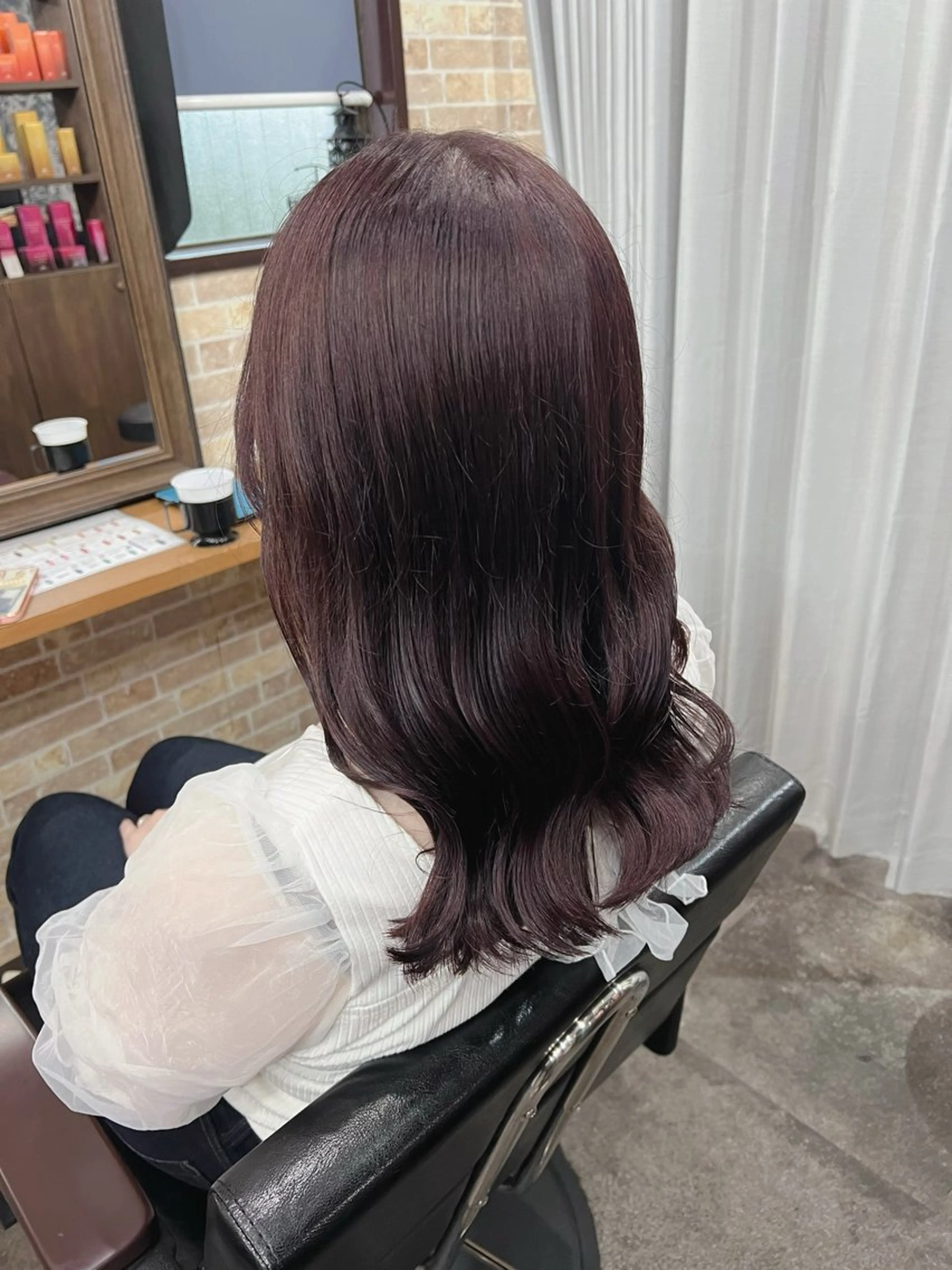 セミロング カラー ヘアカラー トリートメント 上質髪🪐 AIRI🪷‧₊˚のヘアスタイル