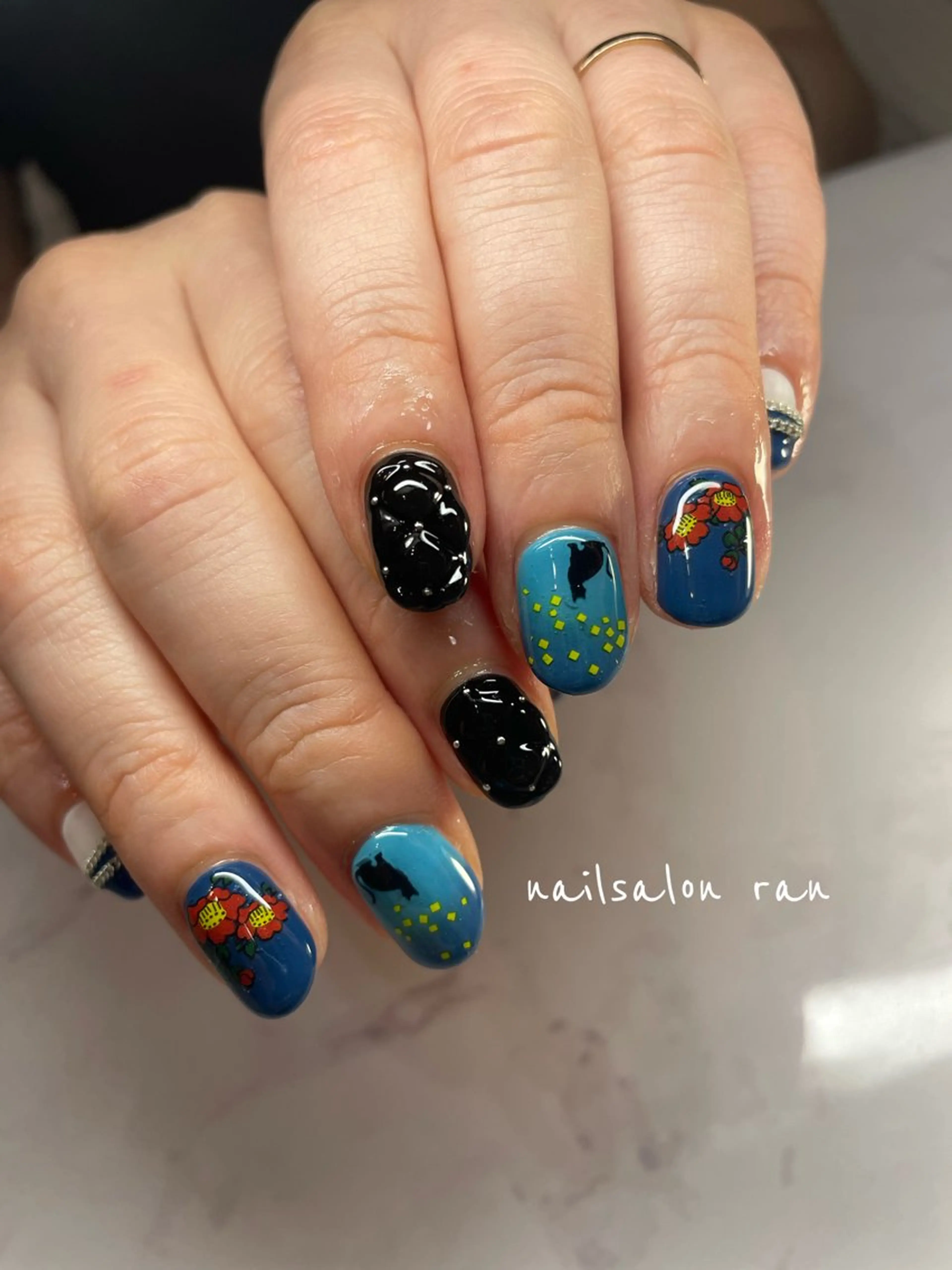 ネイル 持ち込み ハンドネイル ハンドケア nailsalon ranのネイルデザイン