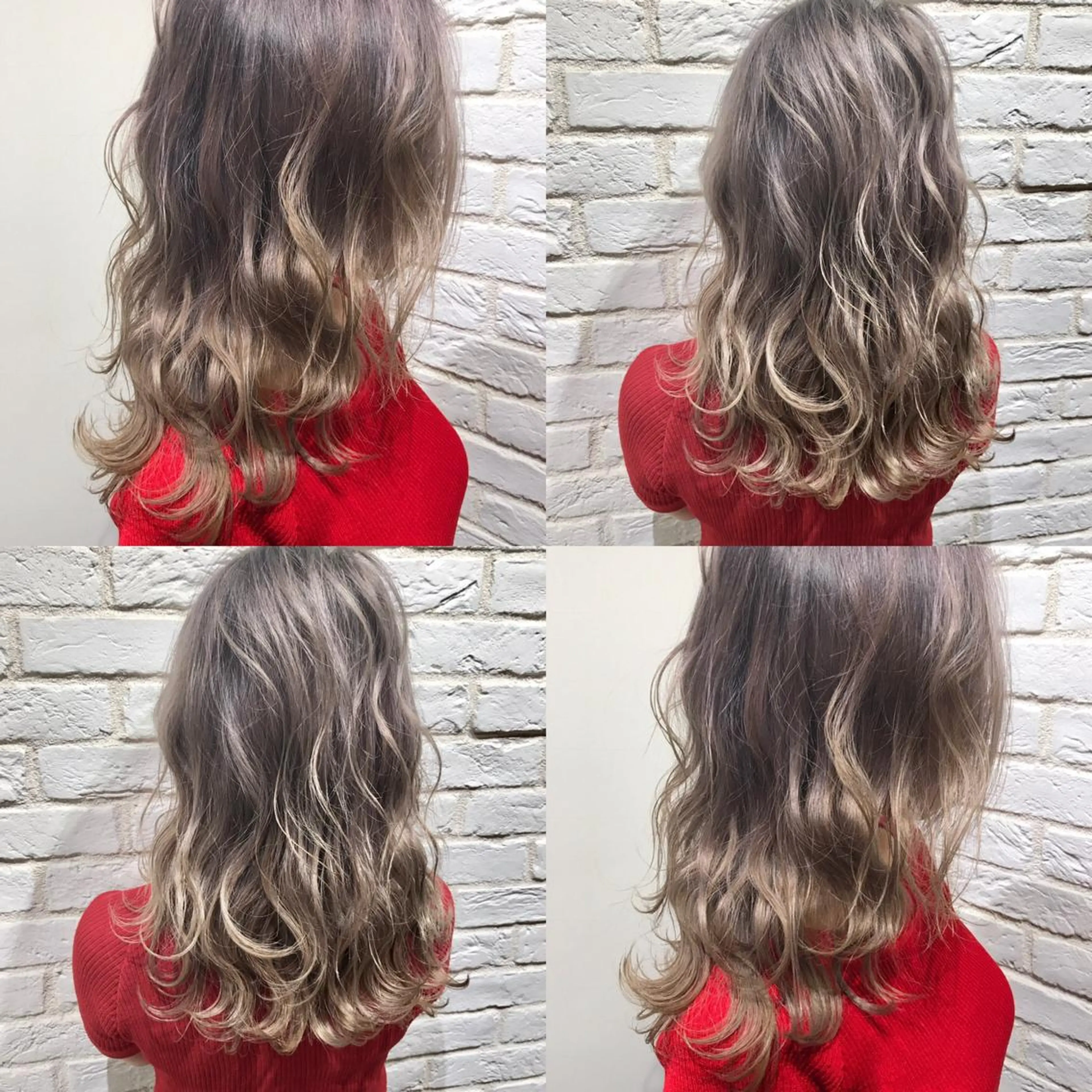 セミロング カラー ブリーチ Neale. yumiのヘアスタイル