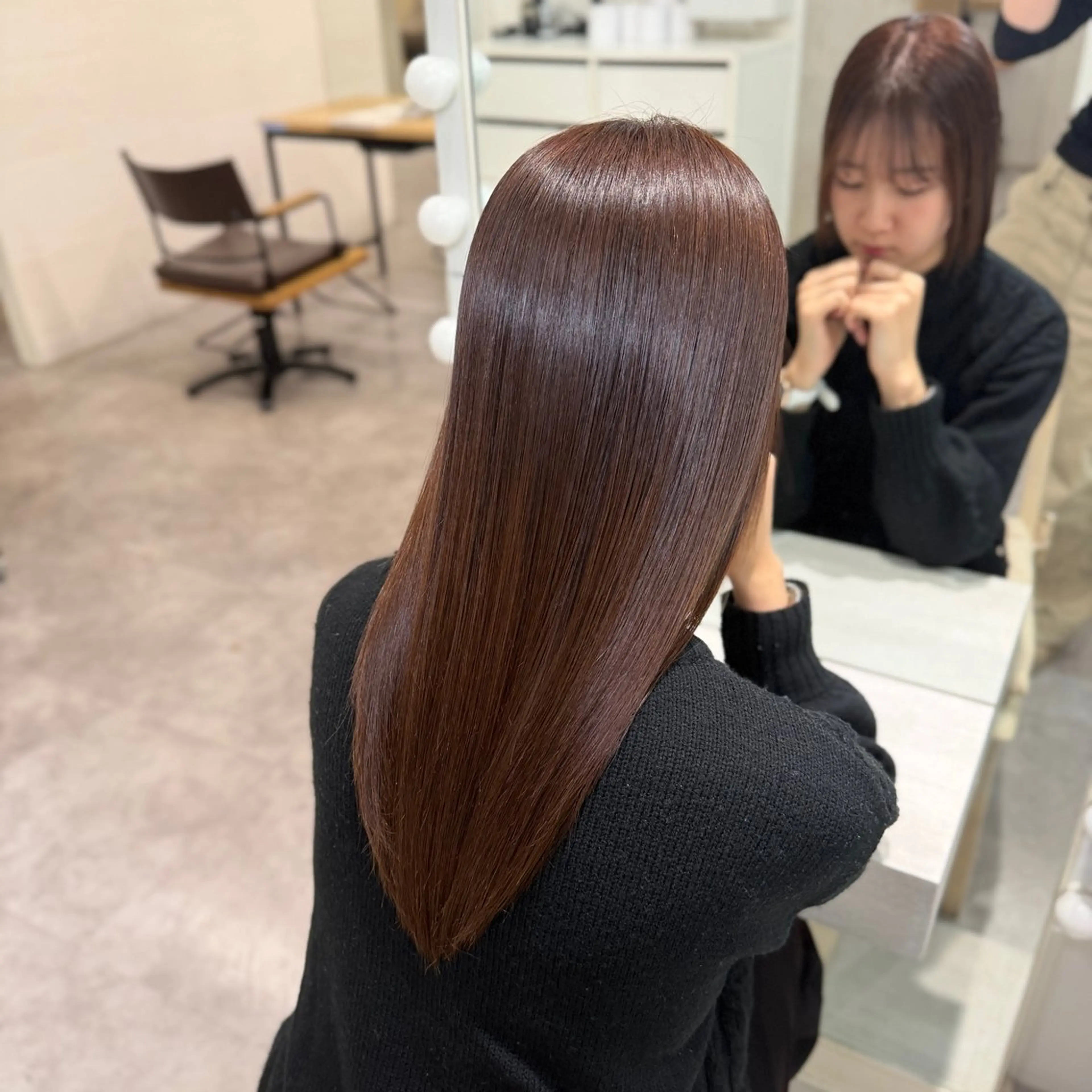 セミロング 村中 玲那のヘアスタイル