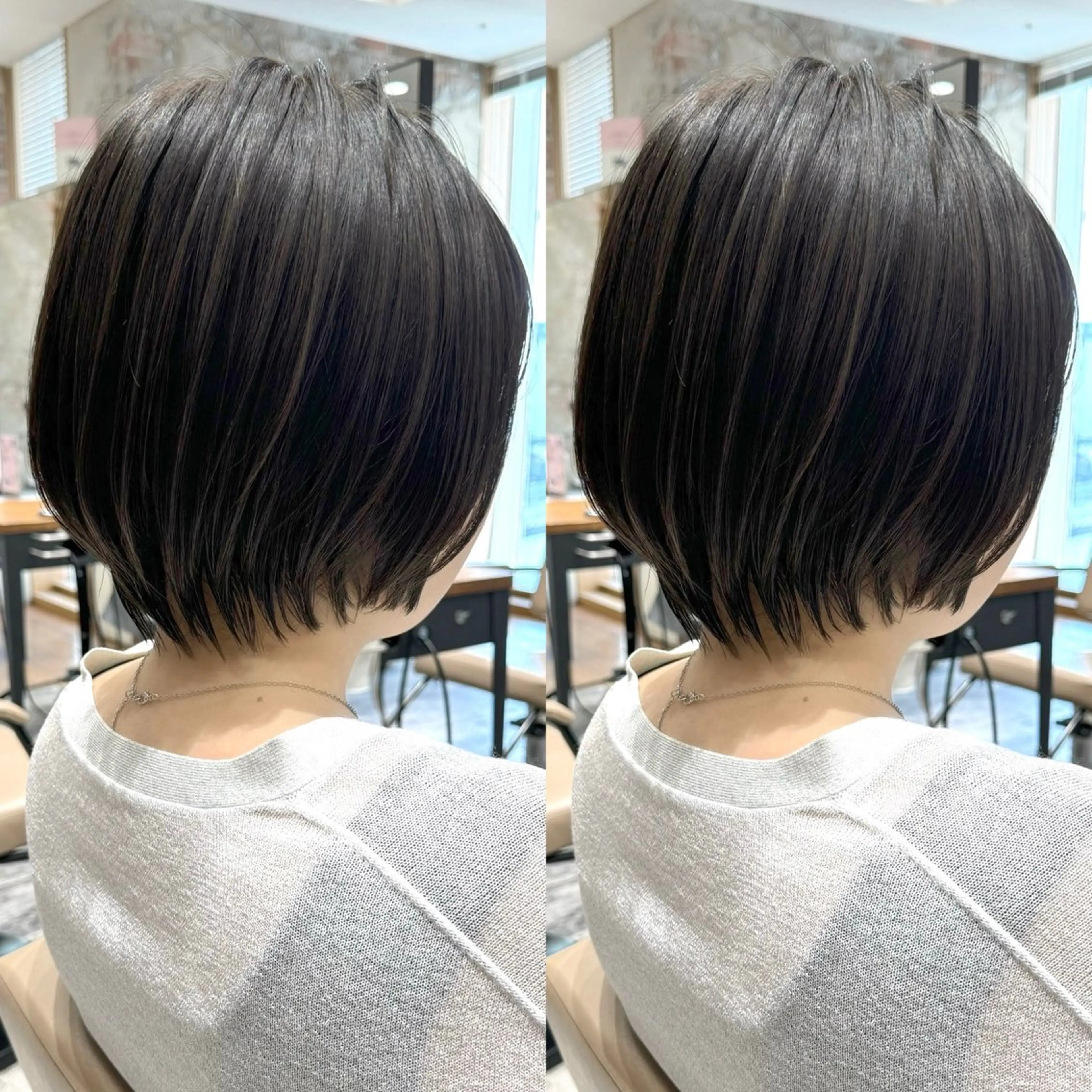 ショート カラー カット ヘアカラー トリートメント 💍新宿ショート 💍岩田莉奈のヘアスタイル