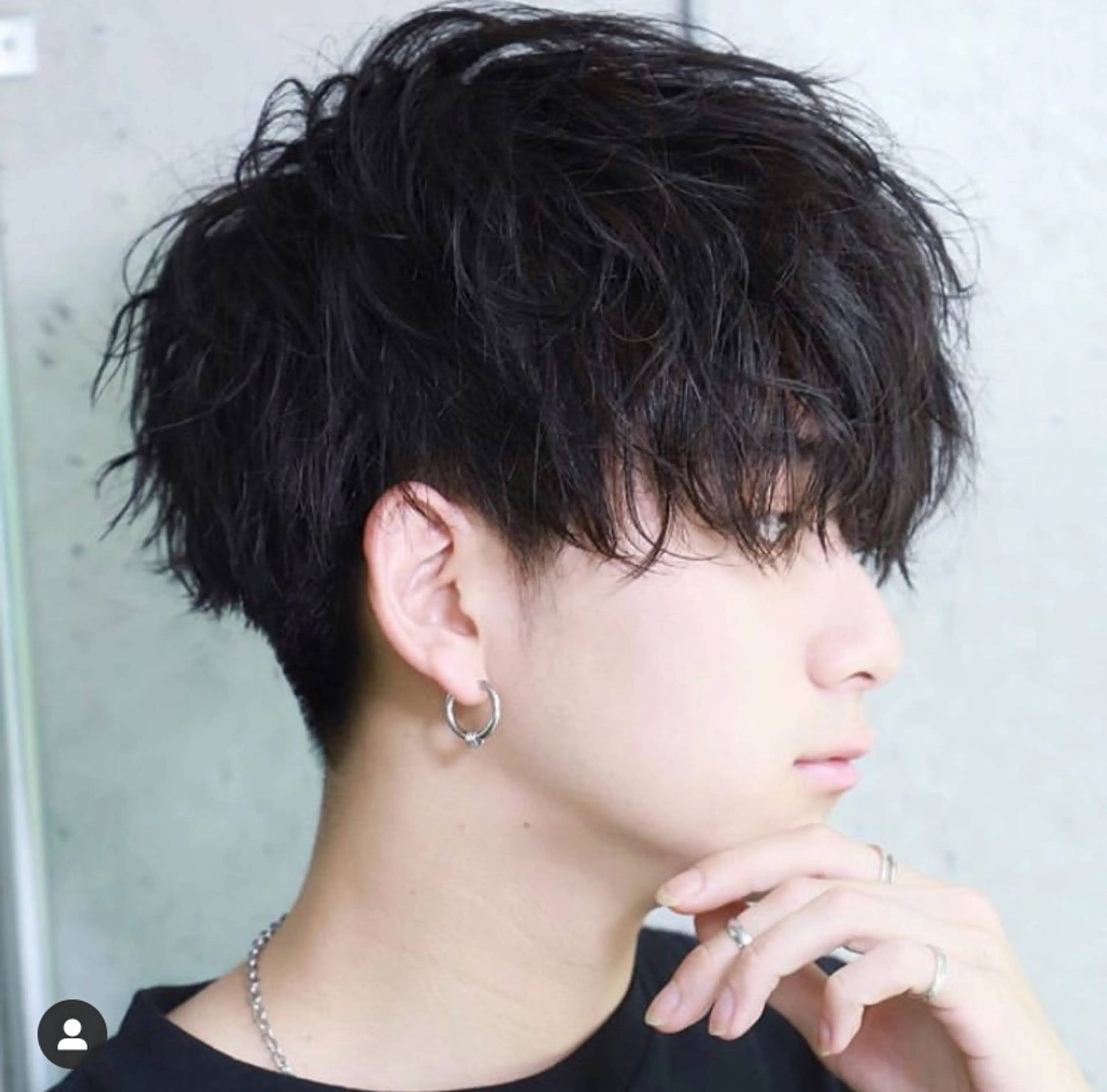 カラー パーマ メンズ エクステ原宿 シンヤのヘアスタイル