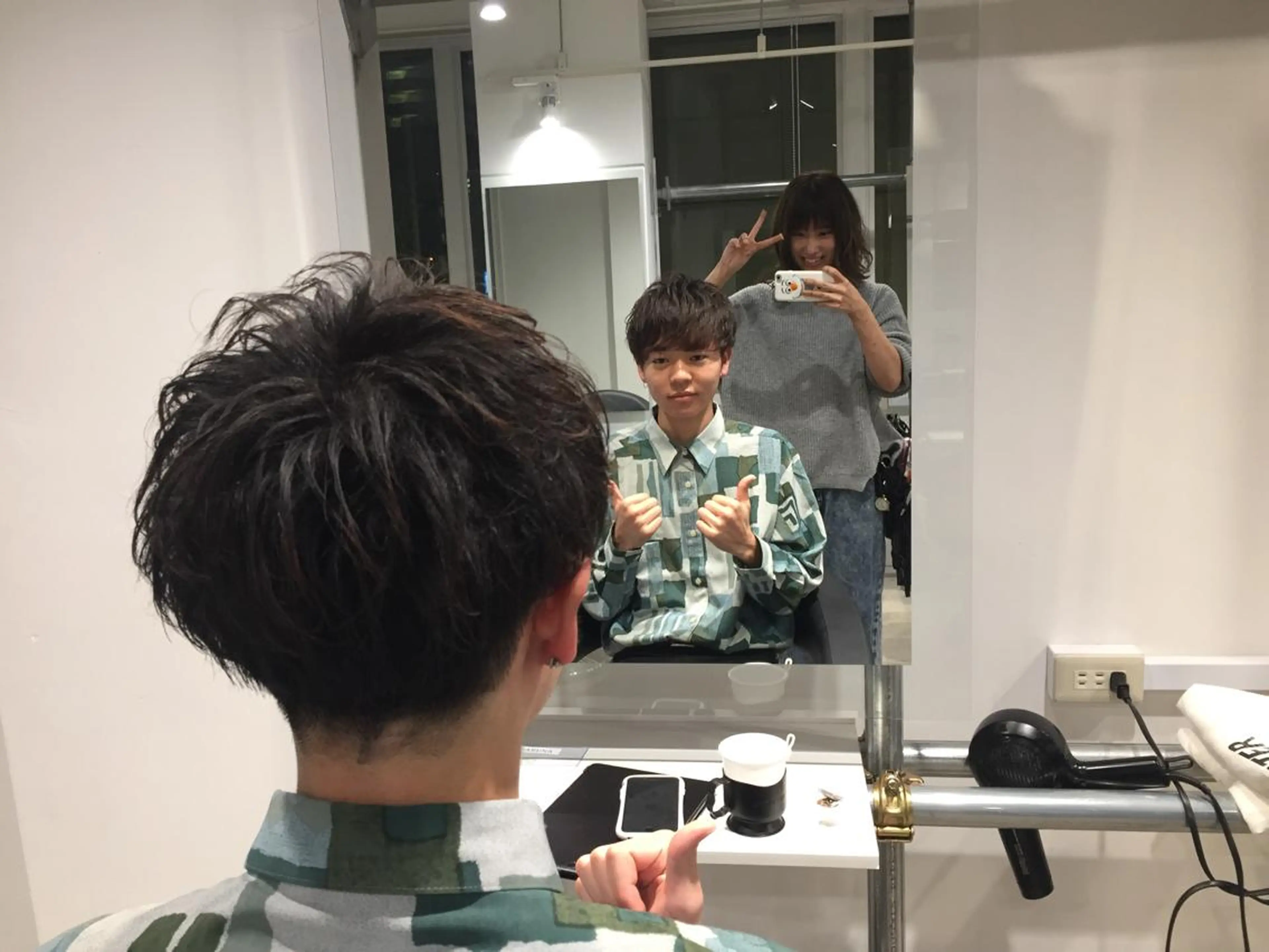 パーマ メンズ BABY 艶髪暗髪ヘア💖達人のヘアスタイル