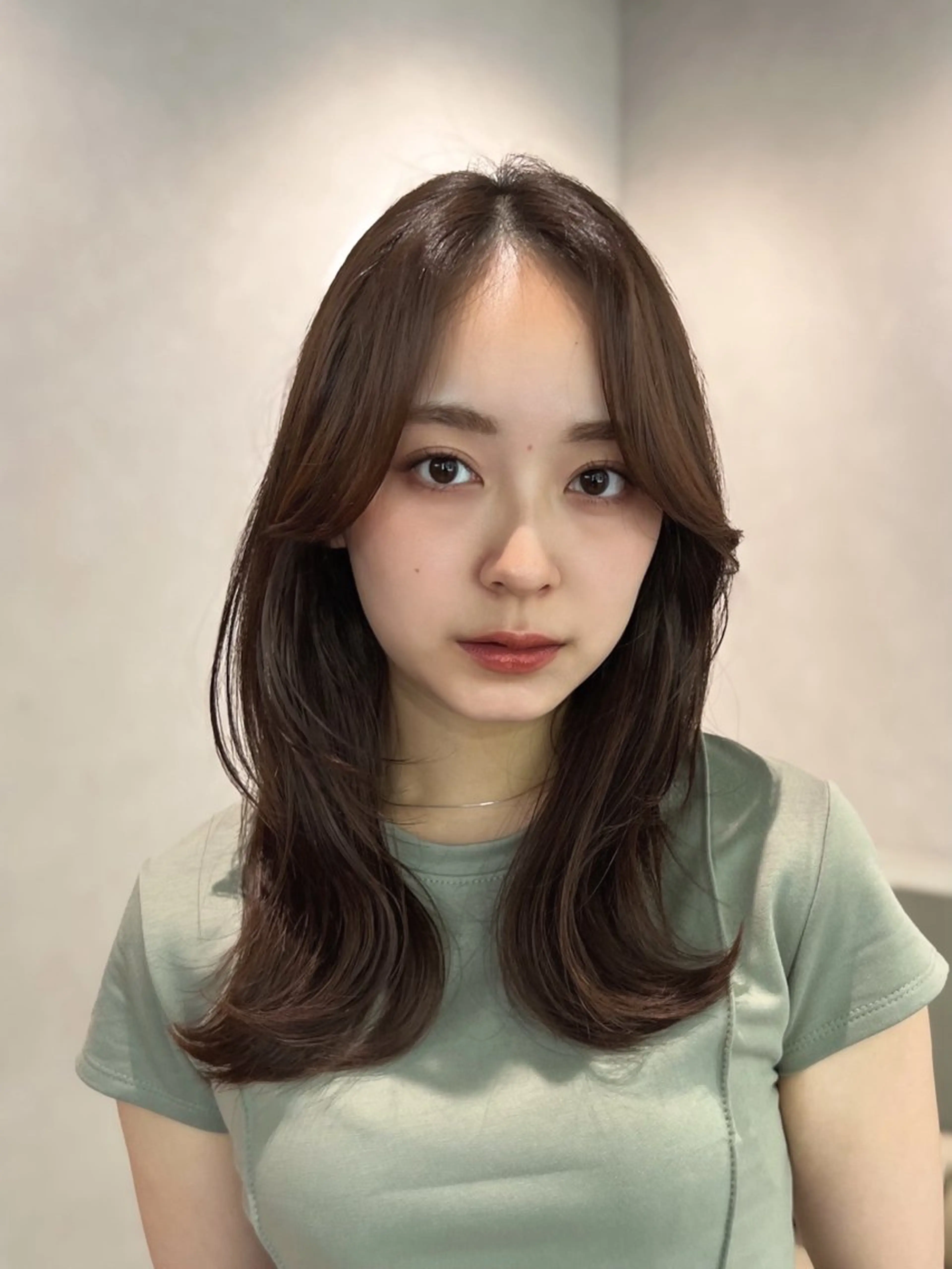 ミディアム レイヤーカット/ くびれヘア佐藤大空のヘアスタイル