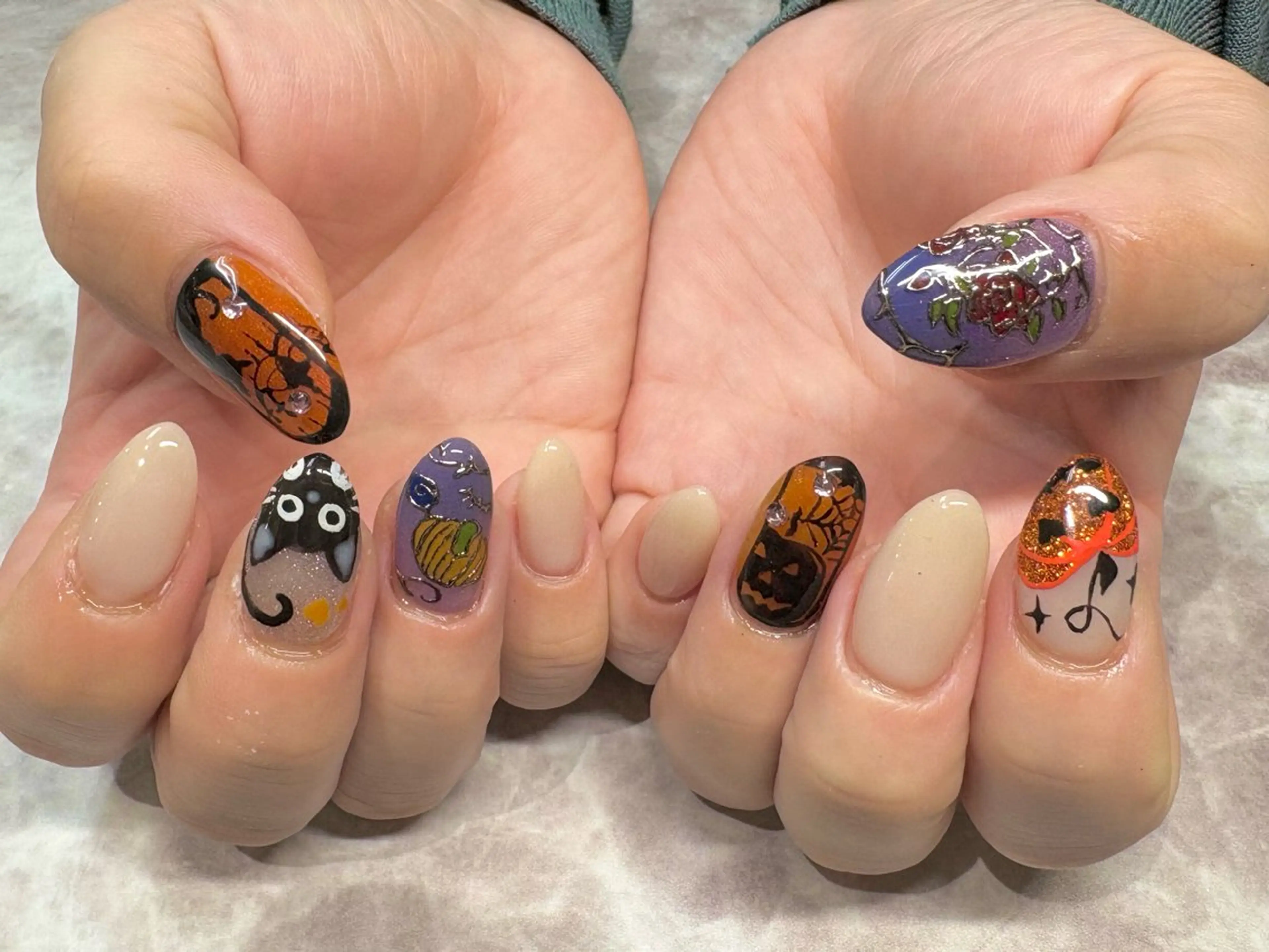 ネイル ハンドネイル rich to 安城店 國廣のネイルデザイン