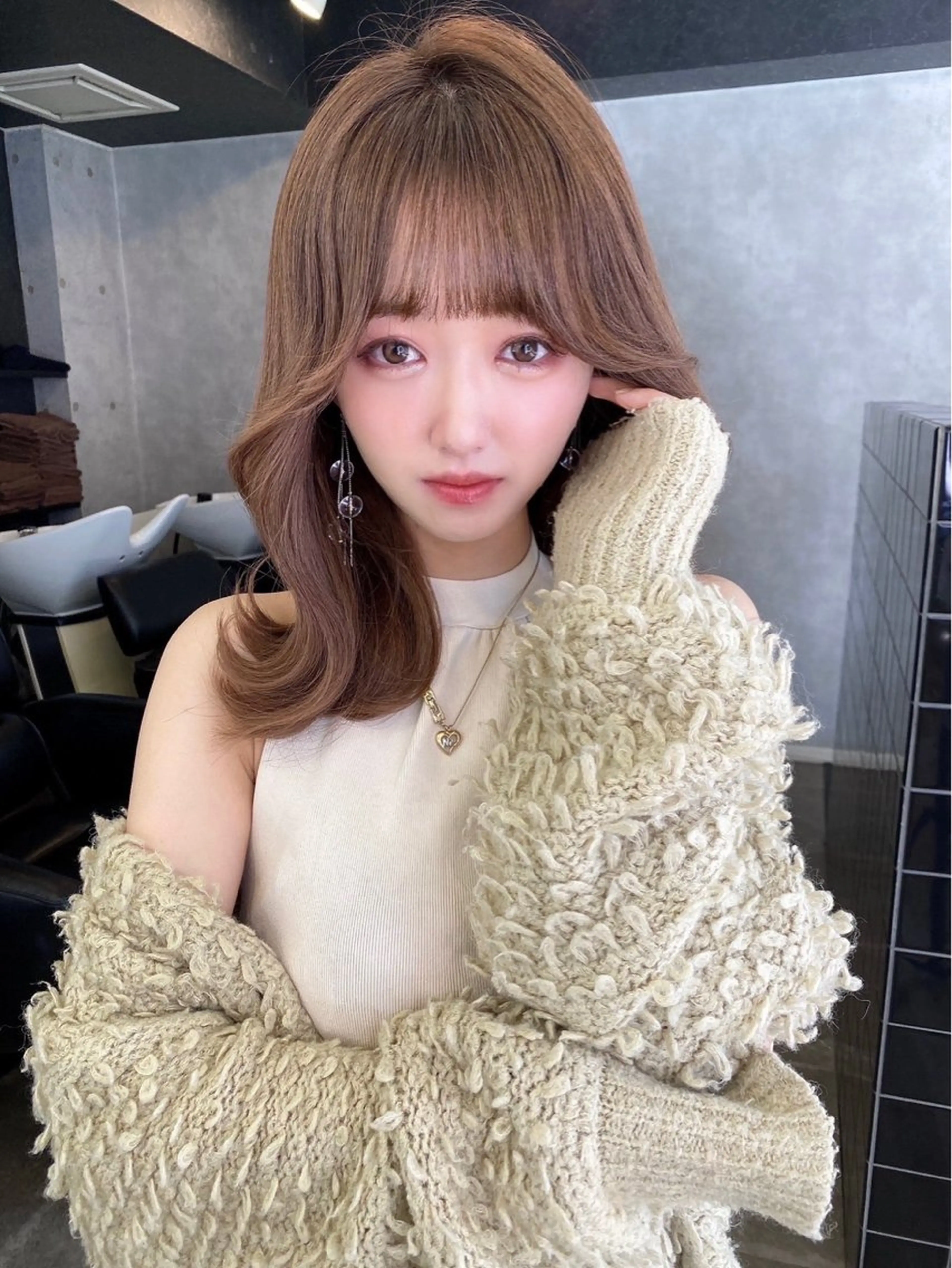 【営業後限定】ブリーチなし✨透明感Wカラー＋カット＋3Stepトリートメントの写真