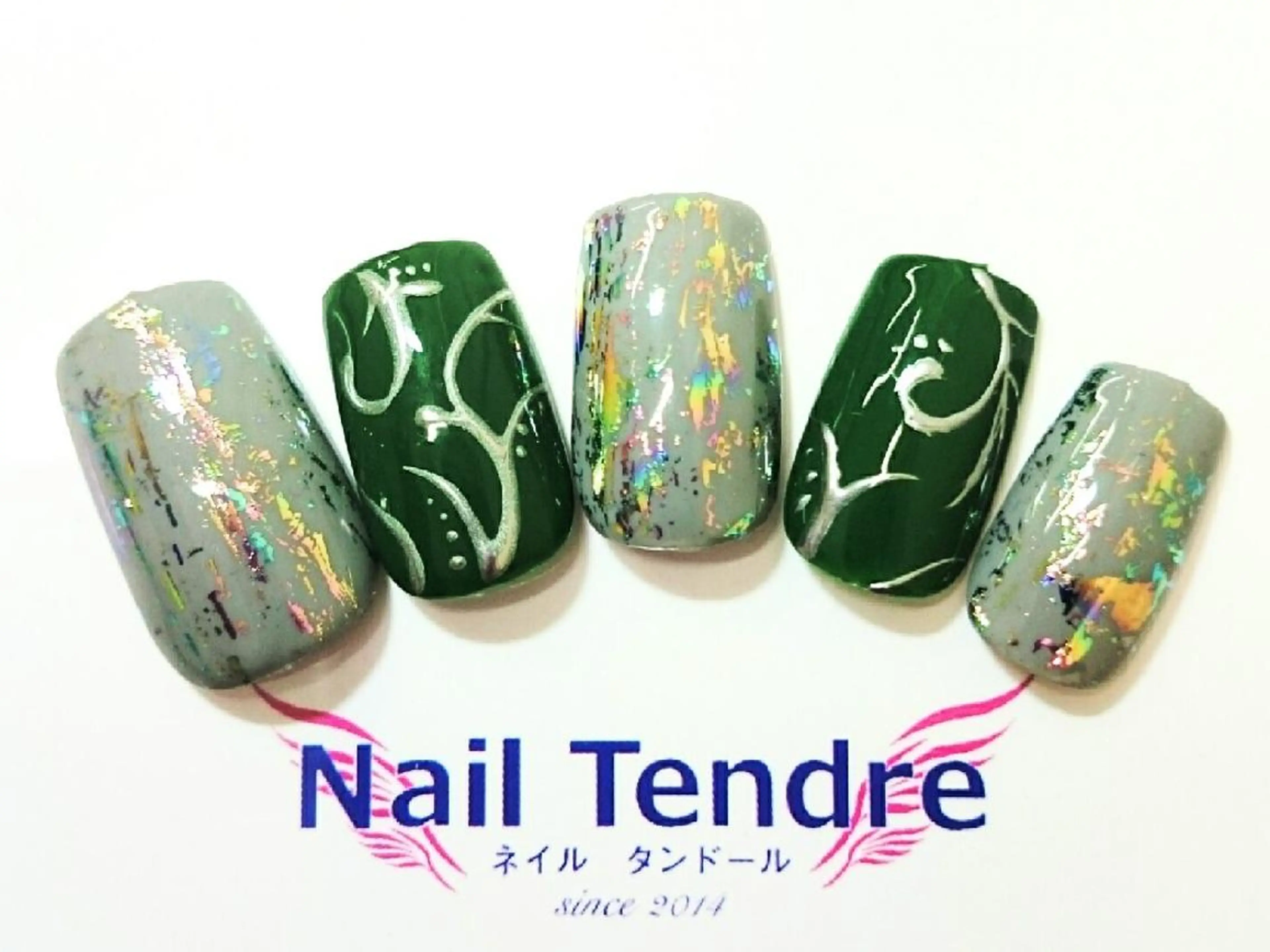 ネイル アートネイル ジェルネイル ソフトジェル ストーンネイル ハンドネイル Nail  Tendreのネイルデザイン