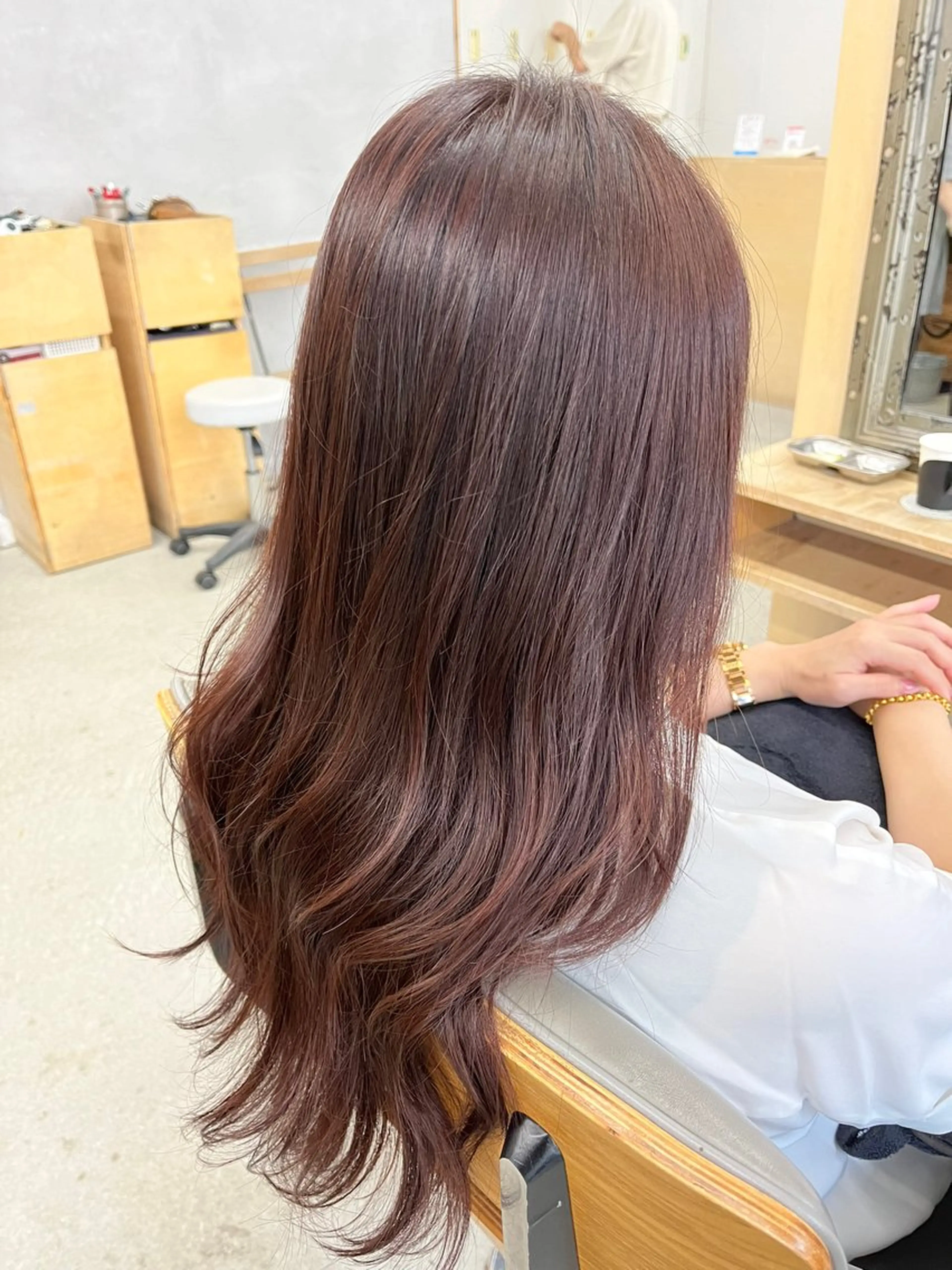 ロング カラー カット ヘアカラー トリートメント ナカジマ ハルカのヘアスタイル
