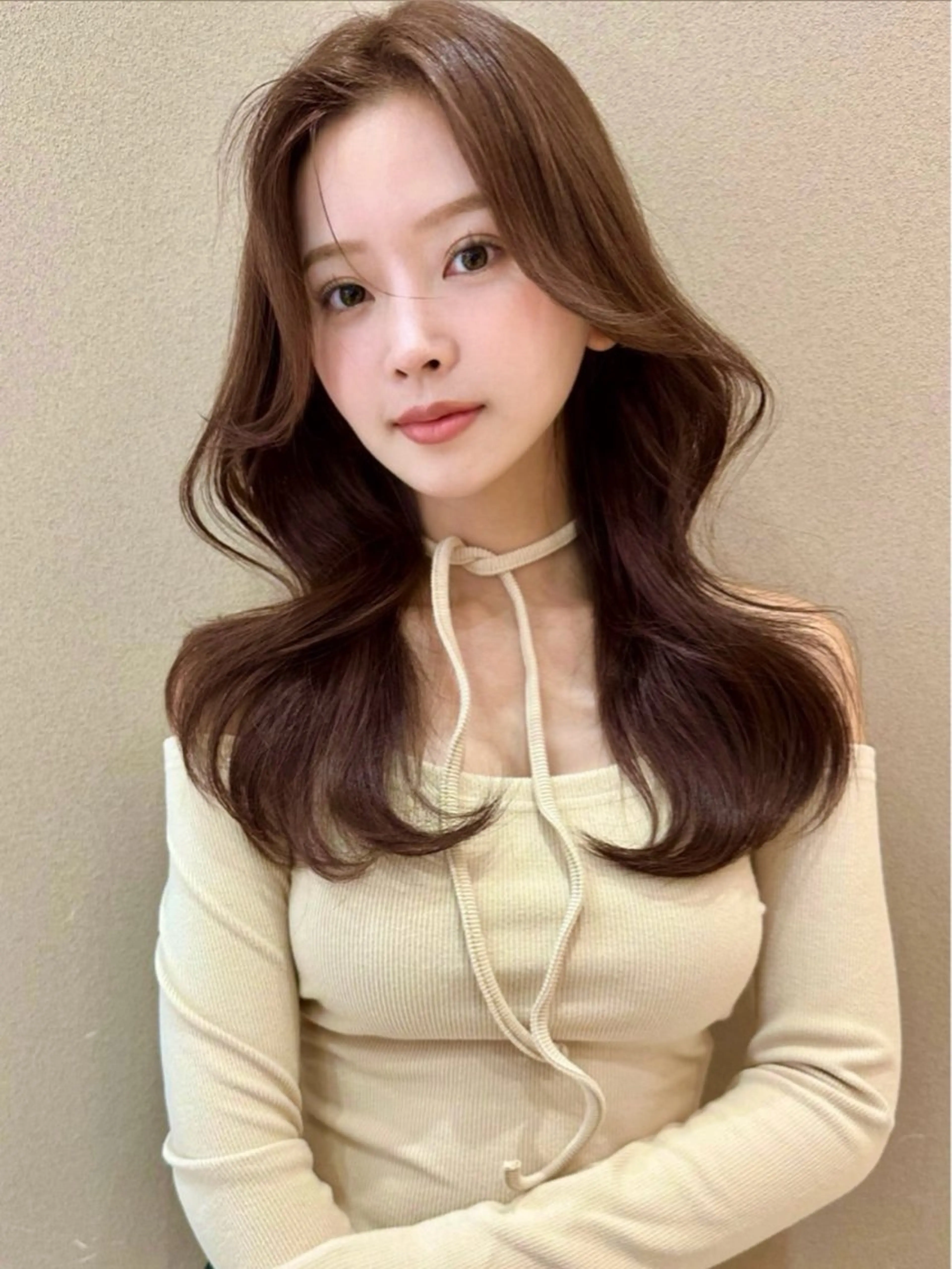 ロング カラー カット ヘアカラー トリートメント レイヤー/韓国 ハイトーン興津史弥のヘアスタイル