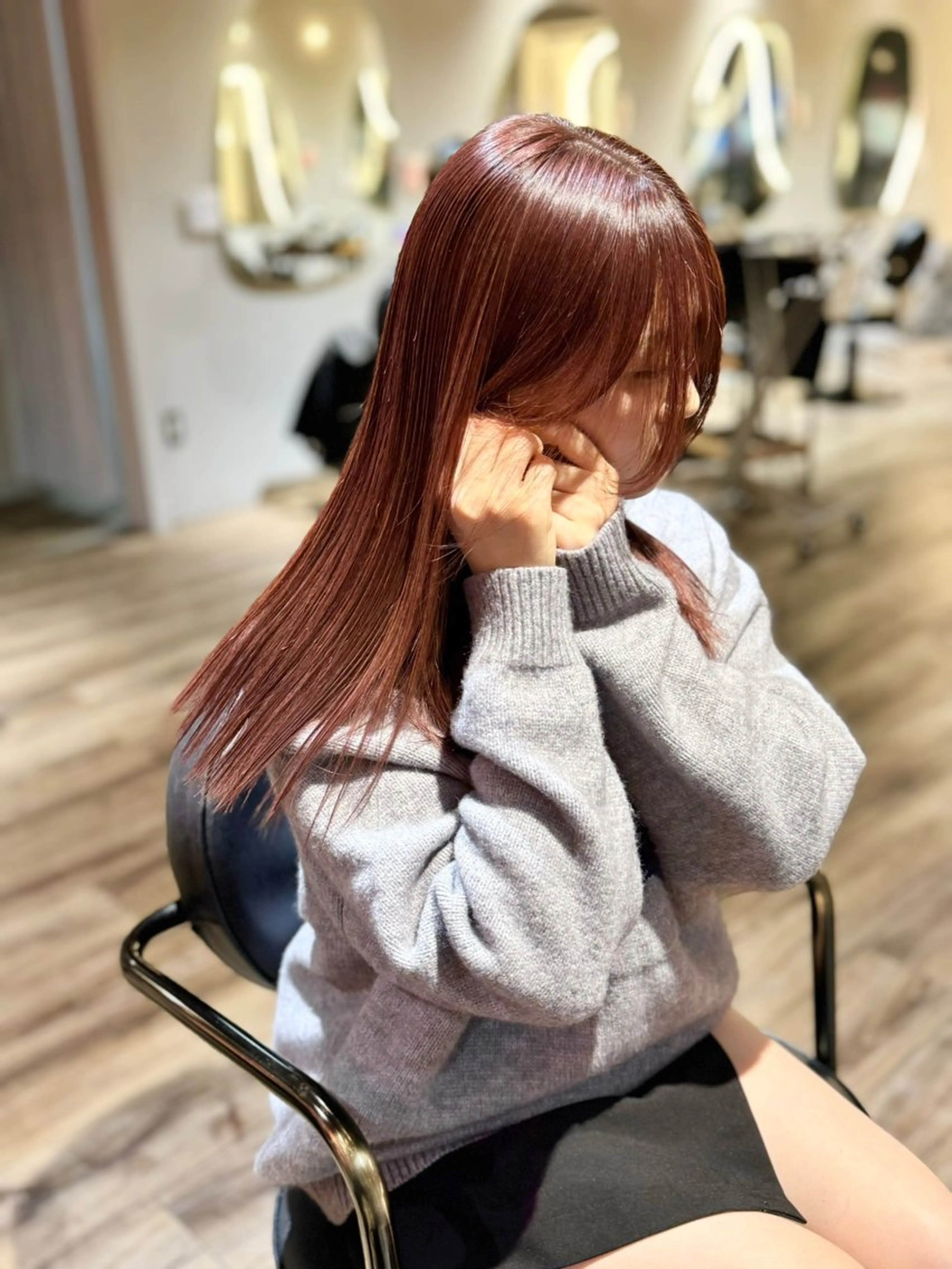 セミロング カット ヘアカラー 【天満1艶髪】潤艶/ 髪質改善🌹釣本竜哉のヘアスタイル