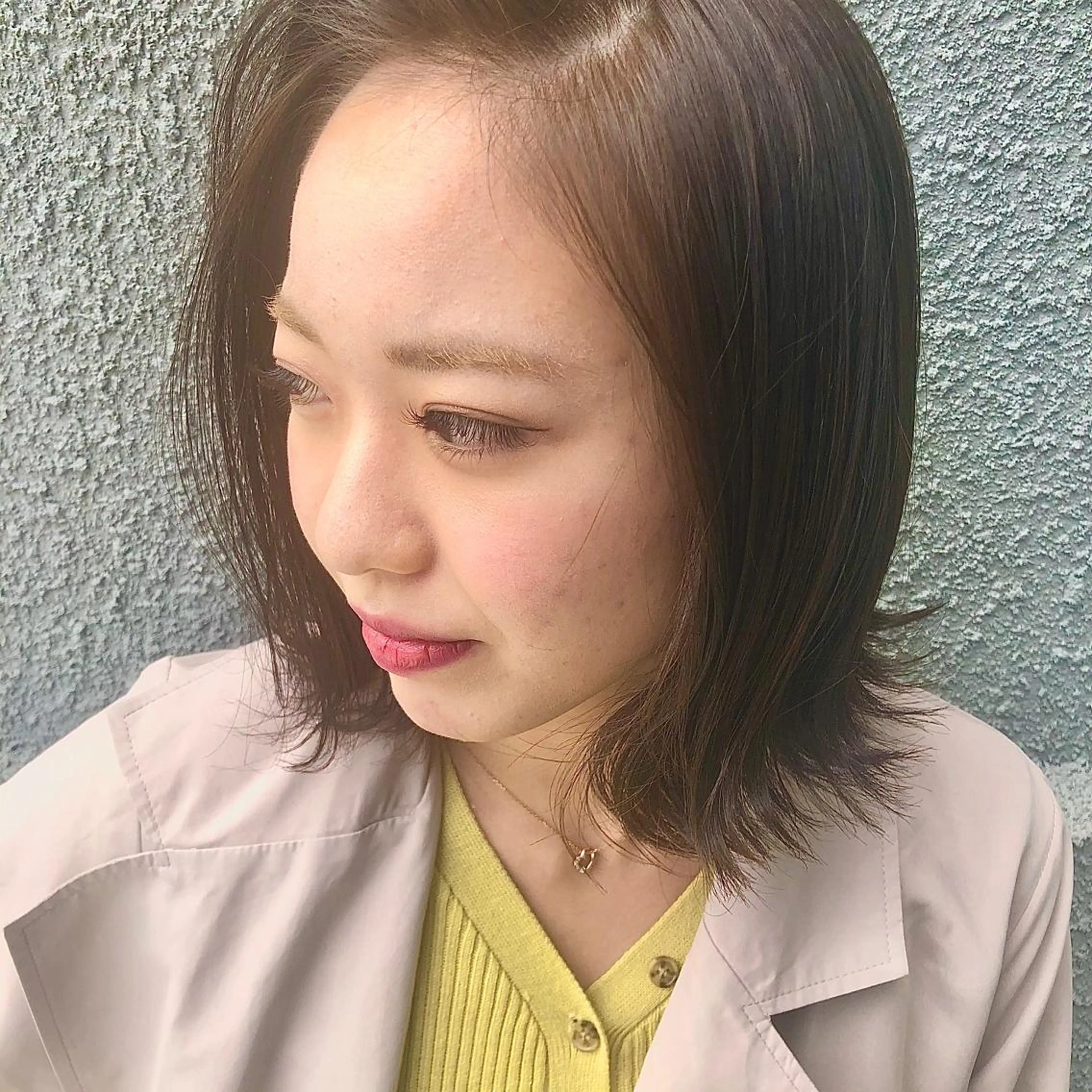 ミディアム カラー 西 めぐみのヘアスタイル