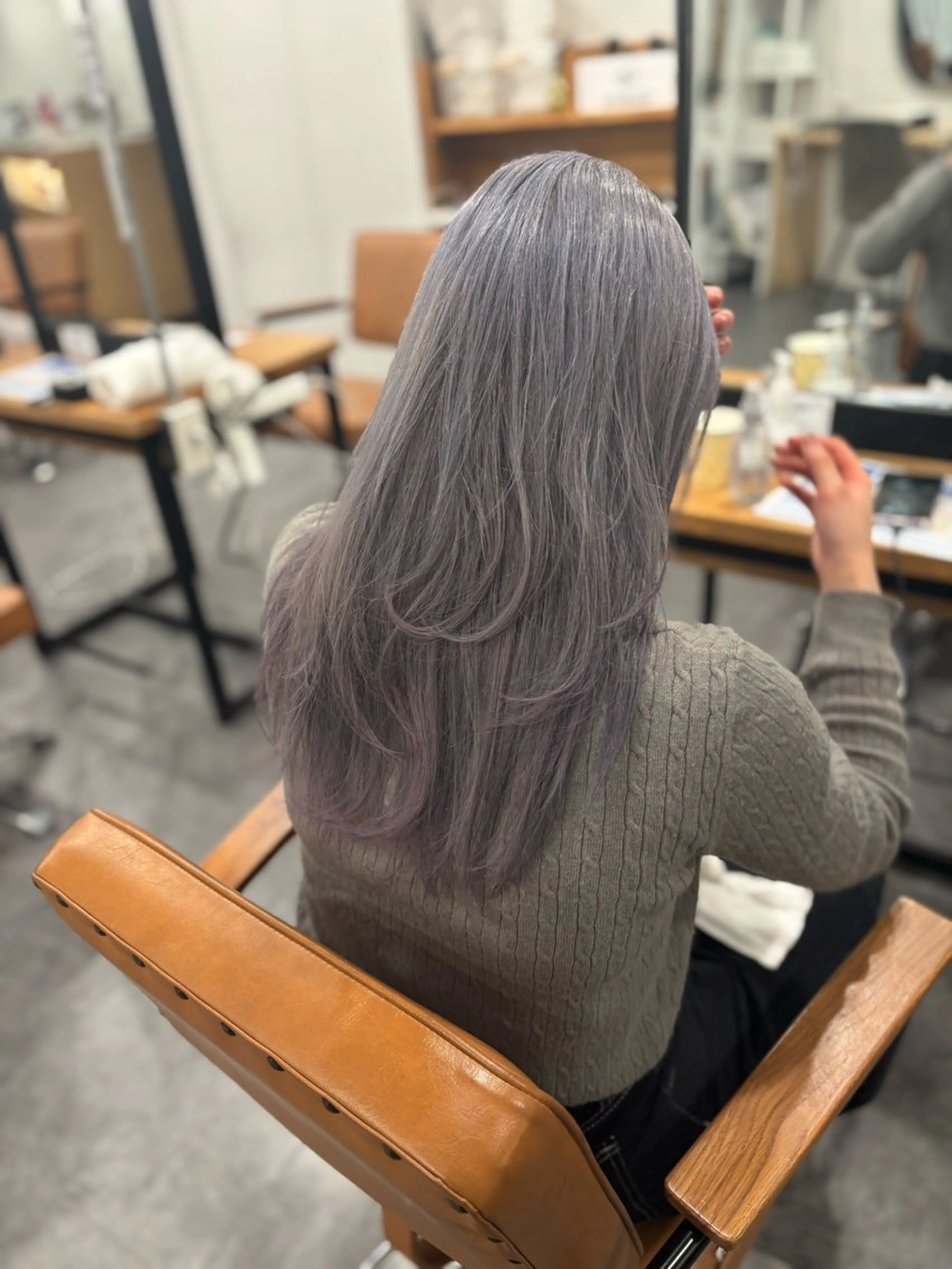 セミロング ヘアカラー SHIAN【シアン】 🍒ゆな🍒のヘアスタイル