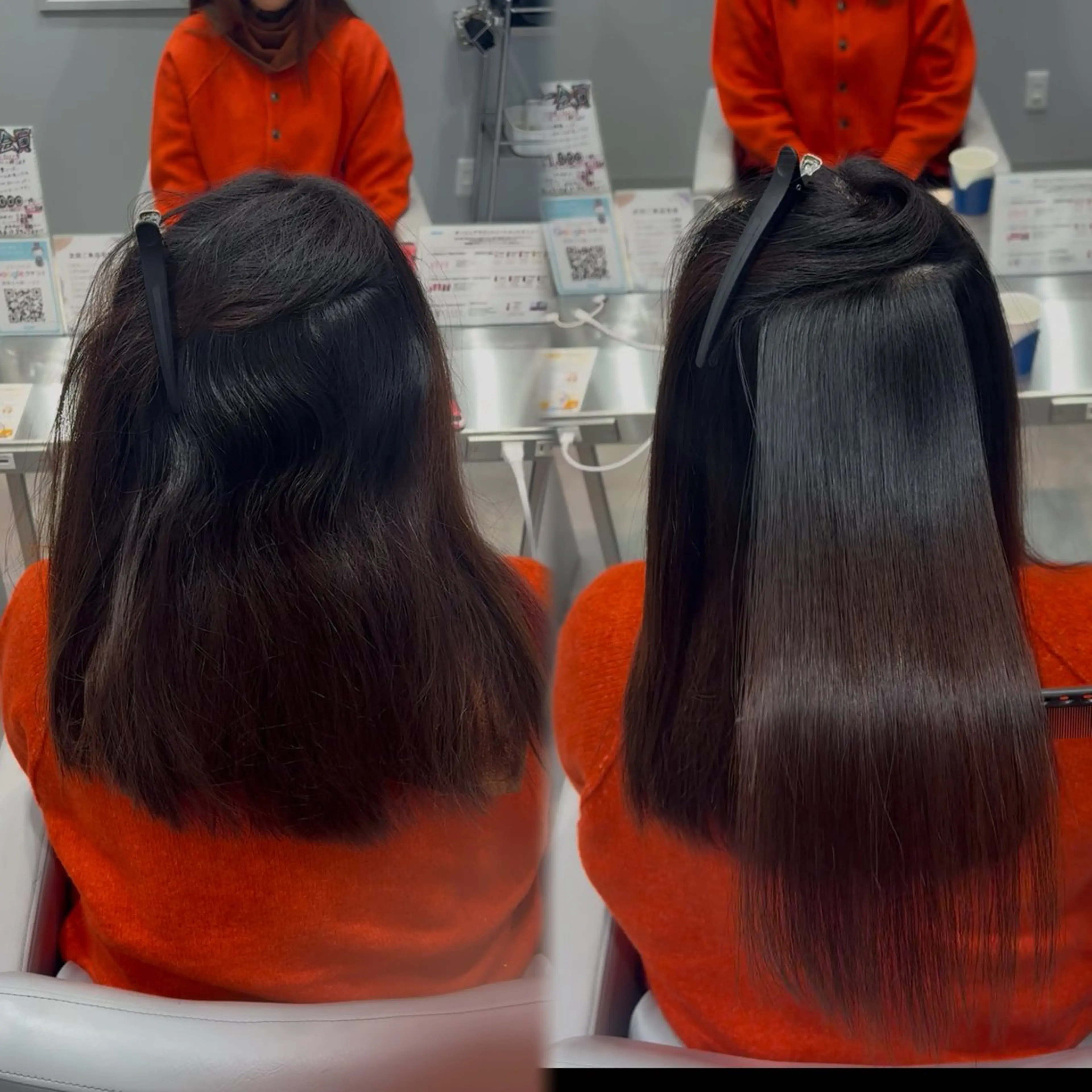 セミロング 縮毛矯正 トリートメント ヘアセット Hair&Make Allure所属・塩谷康生/縮毛矯正 /ハイトーン/ボブのヘアスタイル