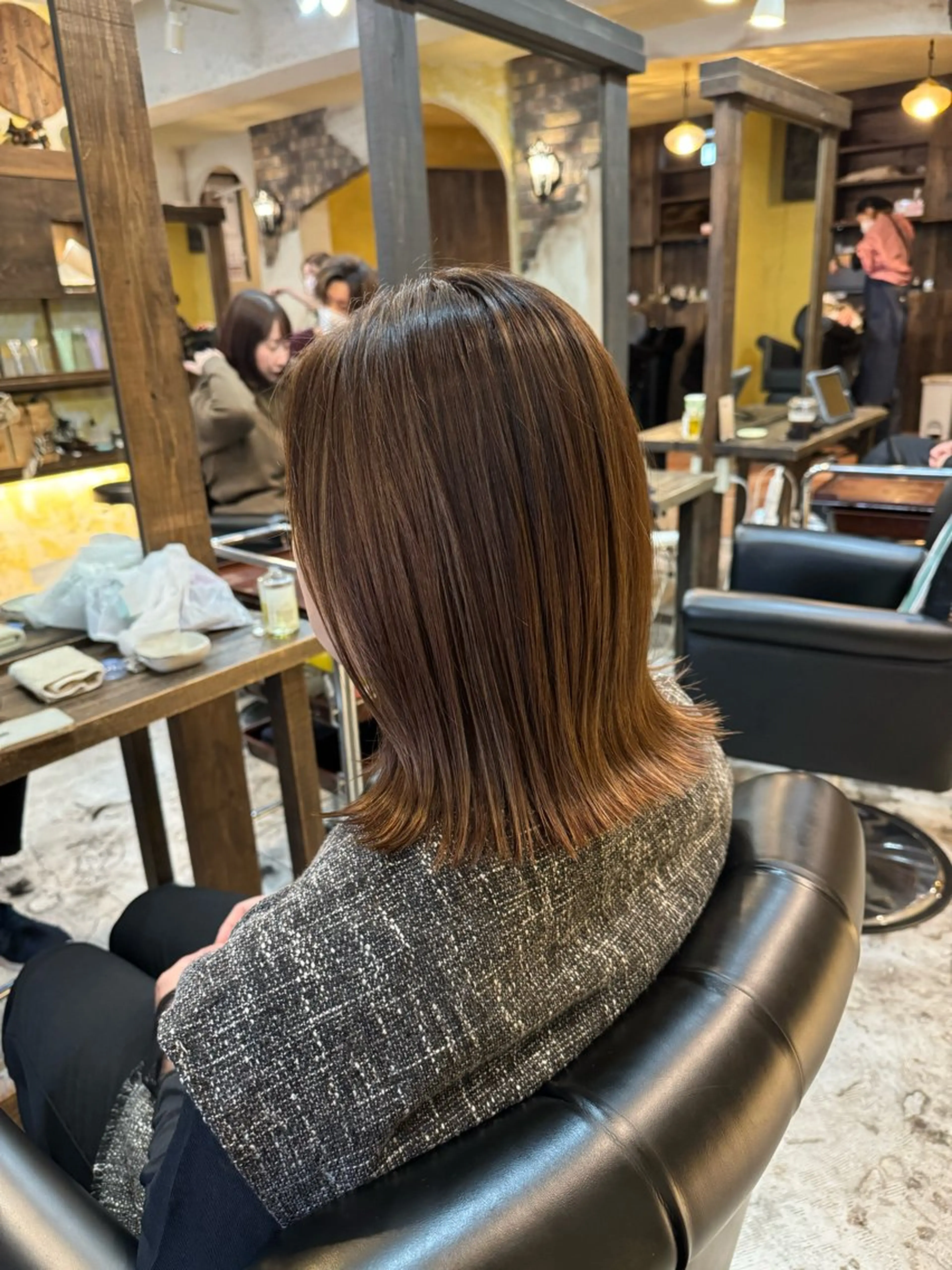 ミディアム カラー 韓国ヘア🫧艶カラー 🫧髪質改善/オオヤのヘアスタイル