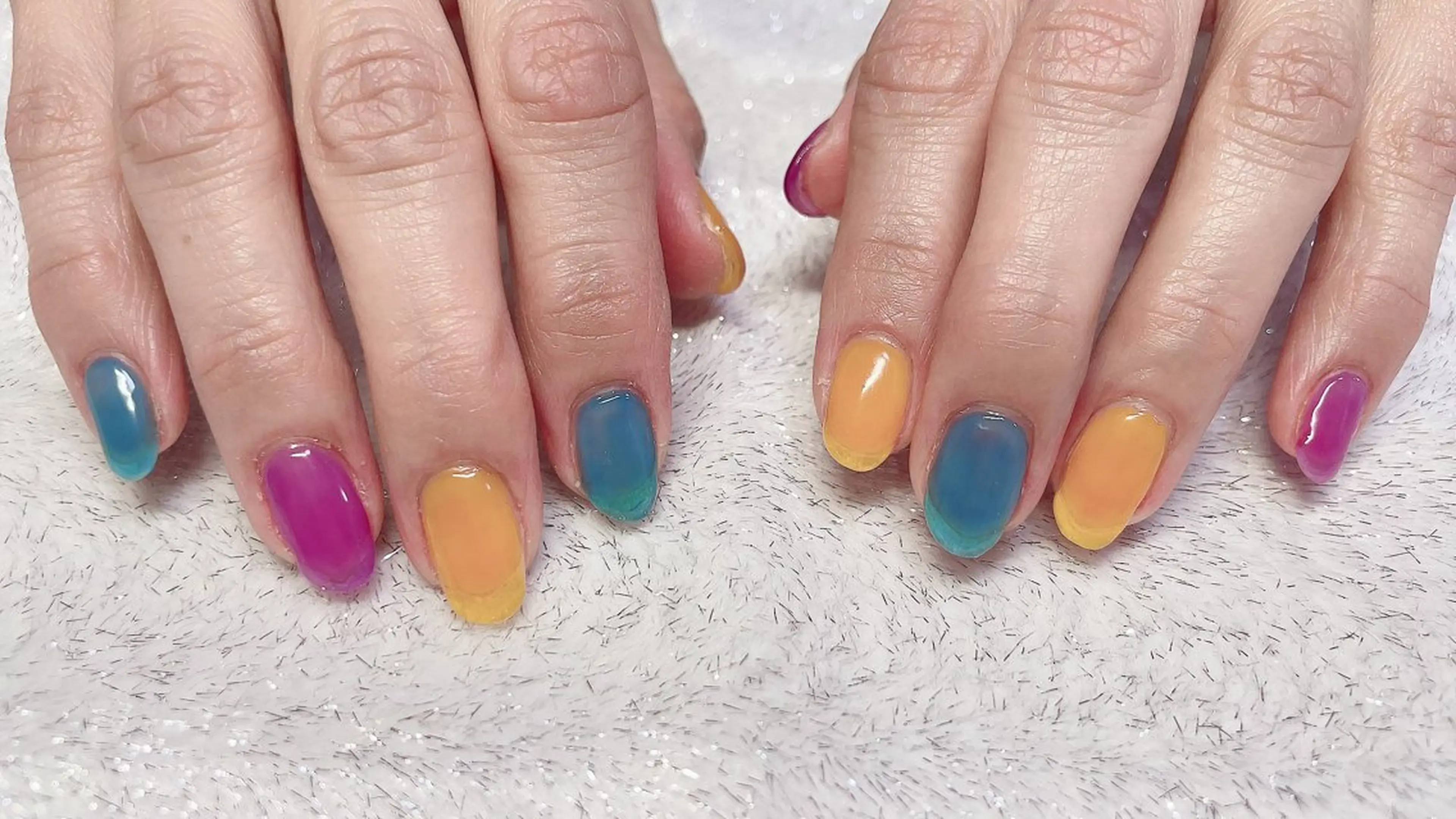 ネイル ワンカラーネイル BLOOMブルーム所属・佐伯 彩菜のネイルデザイン