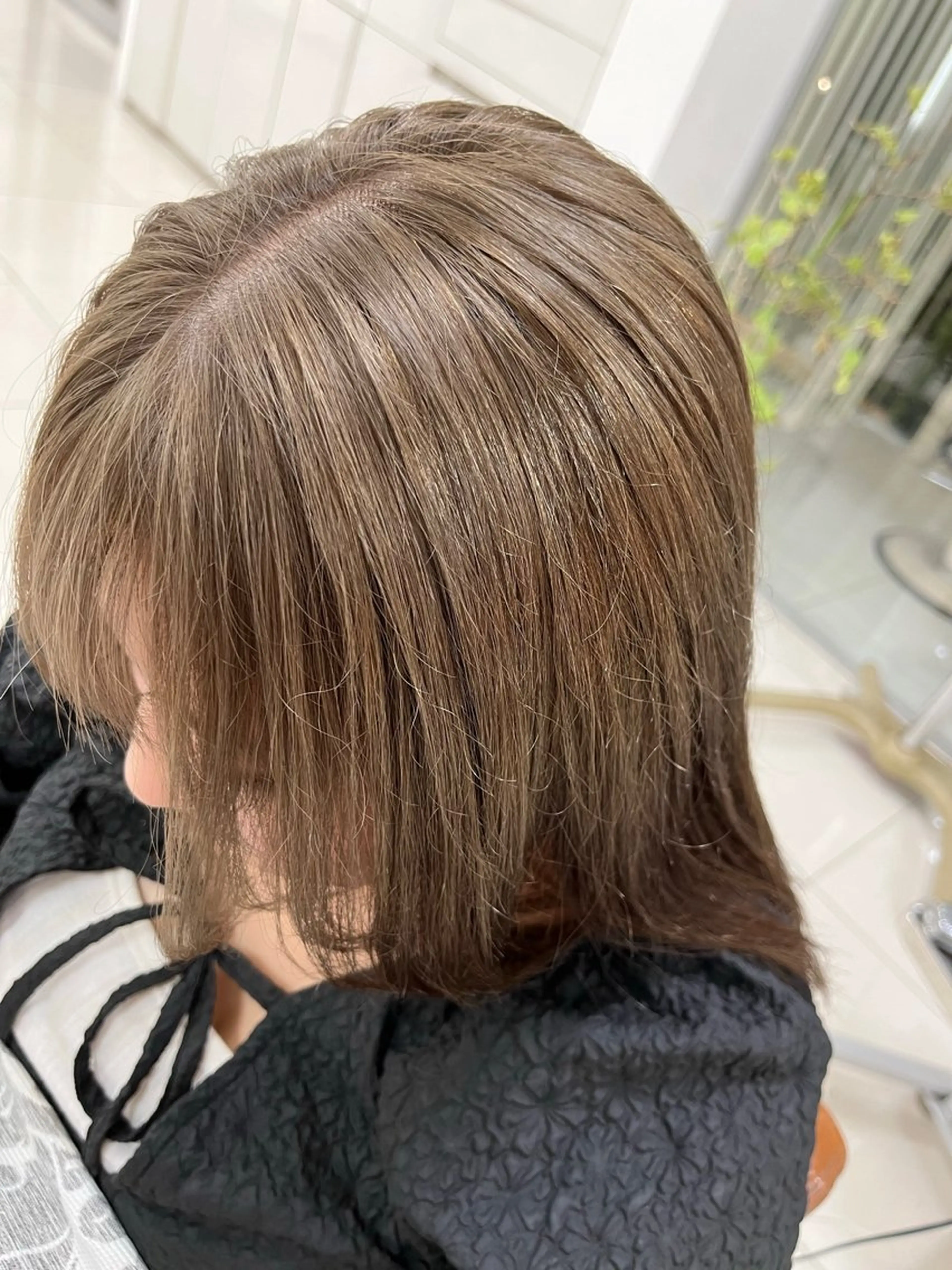 セミロング ヘアカラー トリートメント ヘッドスパ 下四日市 翠のヘアスタイル