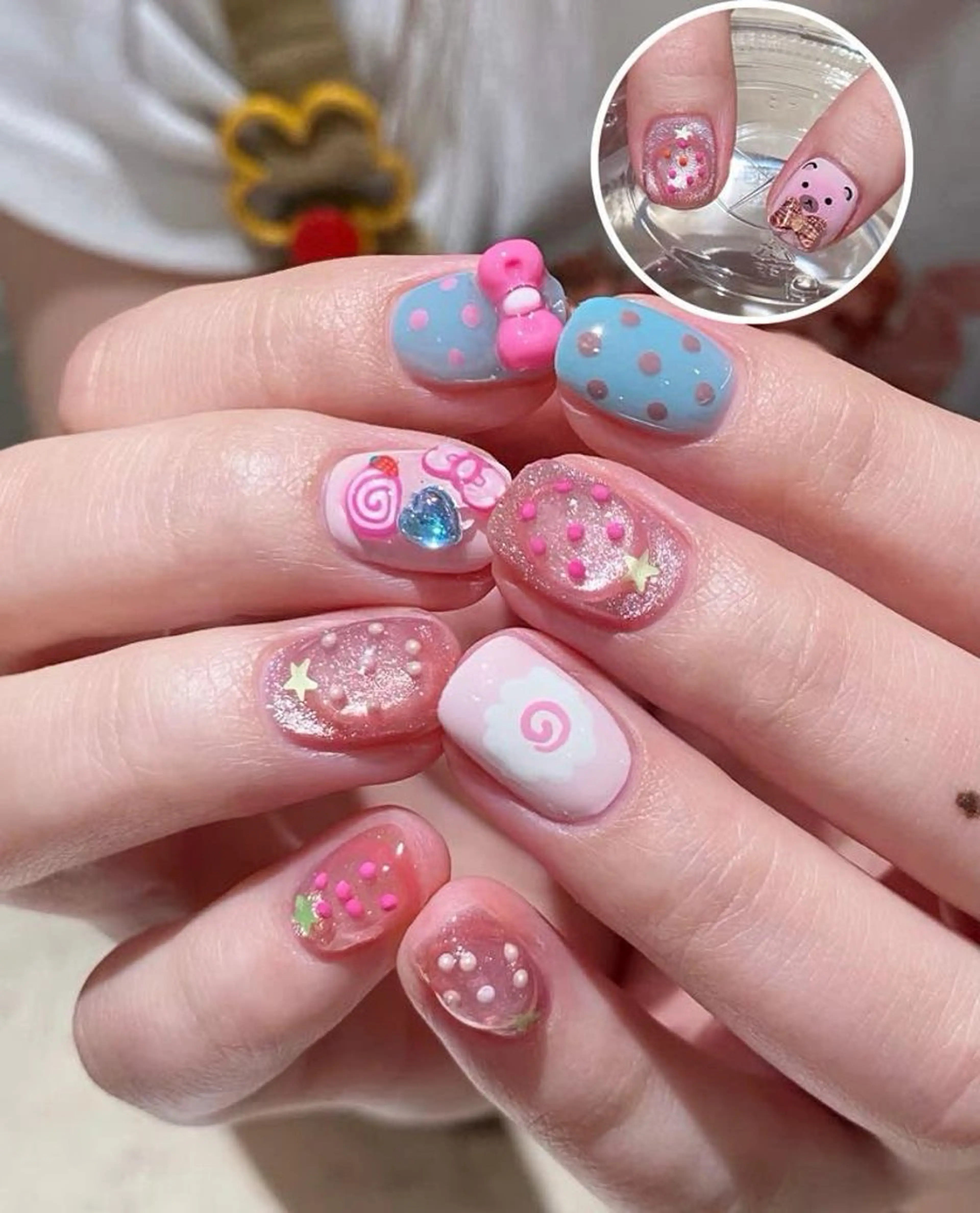 [自爪]💗 アート＆パーツ無制限付け放題の写真