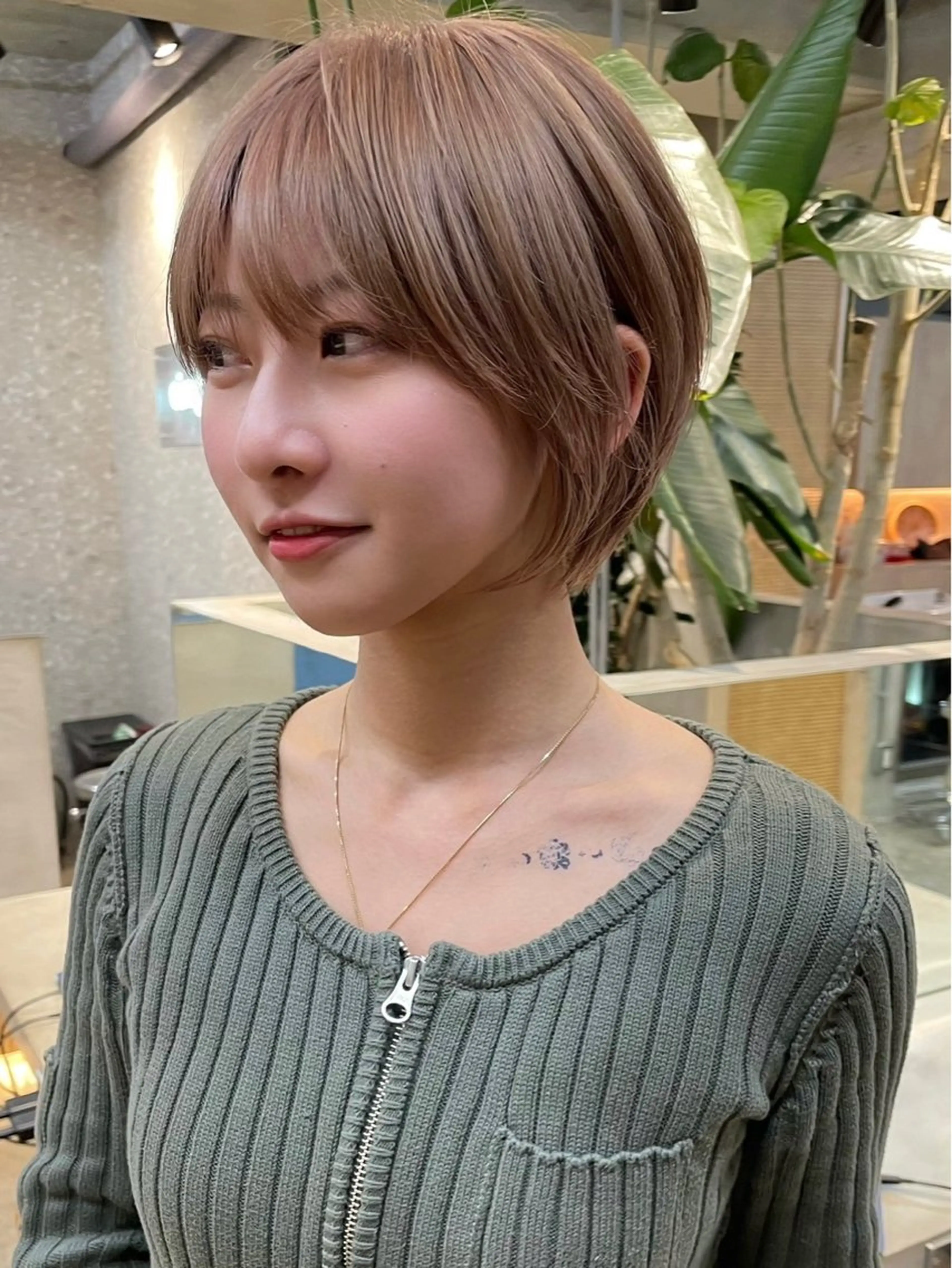 ショート 丸みショート ショートヘア Cinq所属・ハイライト🌟/ ボブ/豊田のヘアスタイル