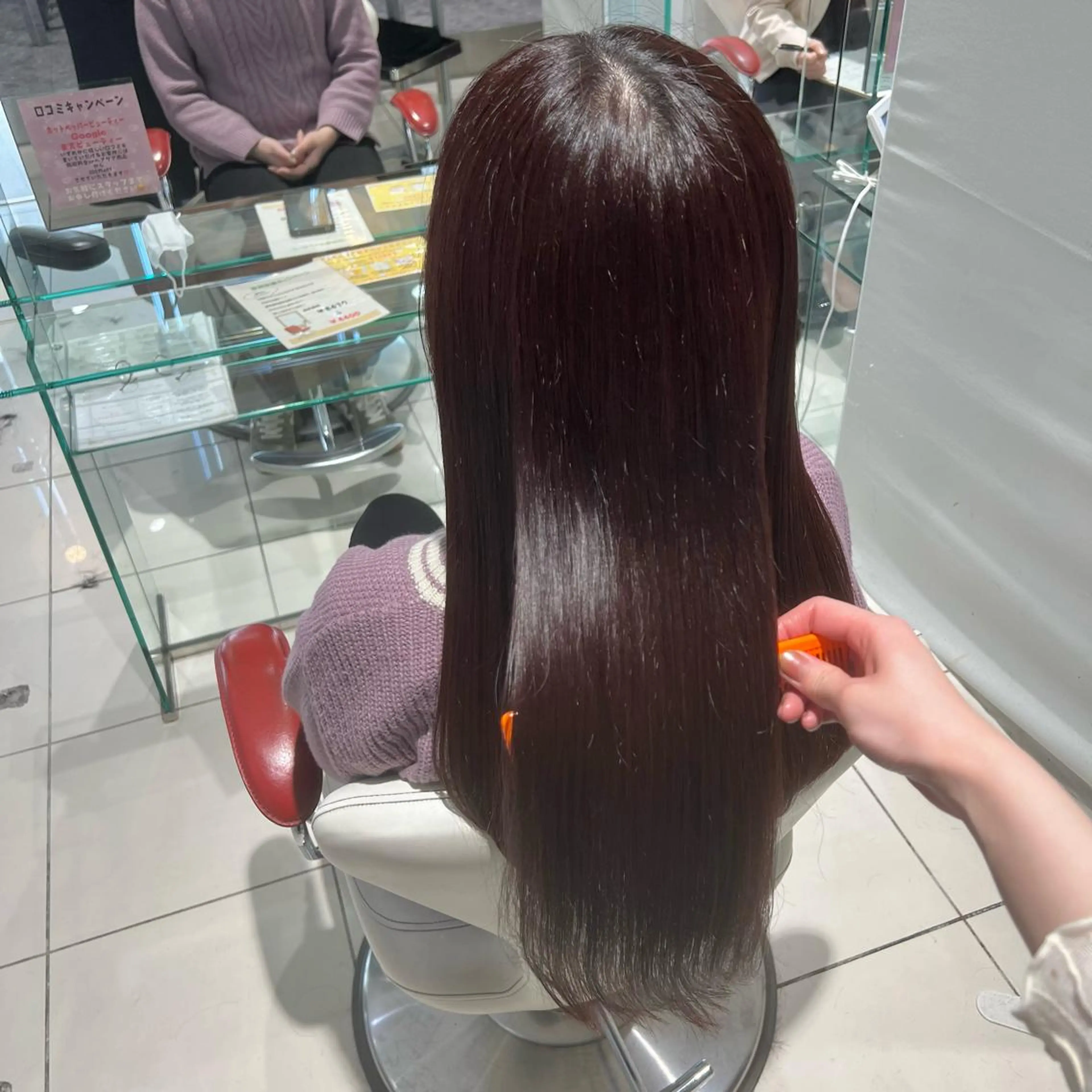 ロング カラー ラベンダーカラー ヘアカラー トリートメント stylist 🐶内藤 成香のヘアスタイル