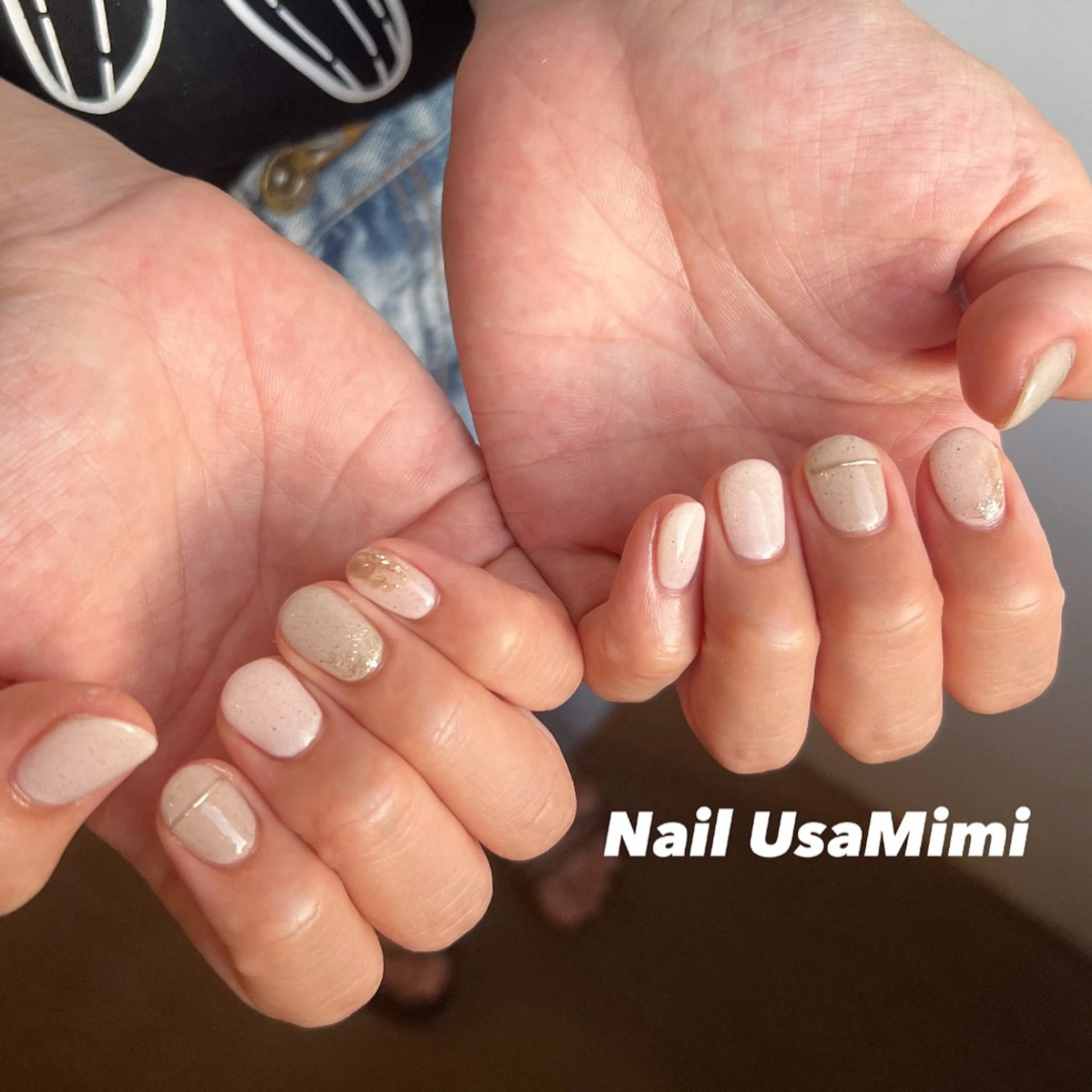 ネイル ジェルネイル マグネットネイル 持ち込み ワンカラーネイル パラジェル ハンドネイル 本町NailUsa Mimi RIKOのネイルデザイン