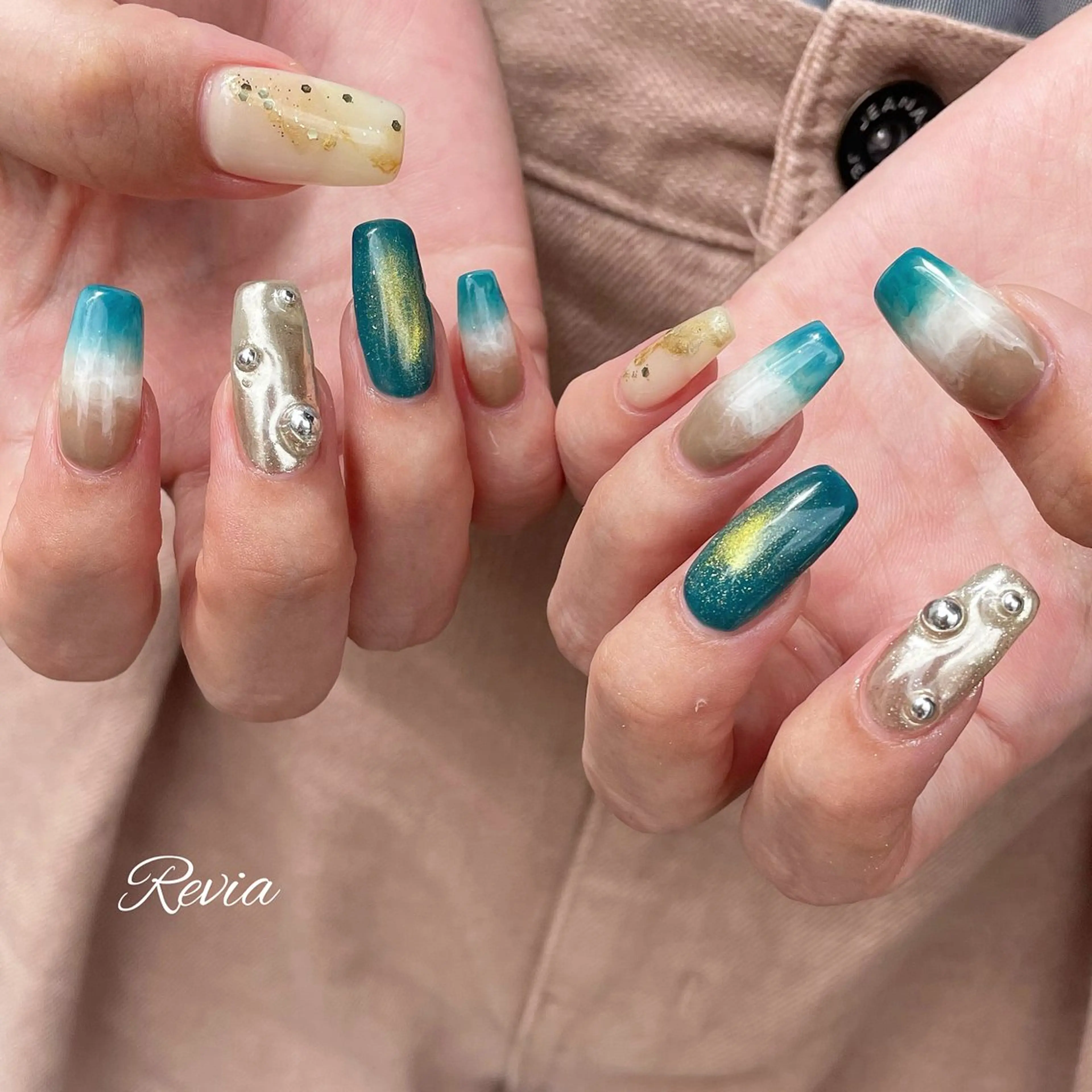 ネイル ハンドネイル revia所属・ERI Nailistのネイルデザイン