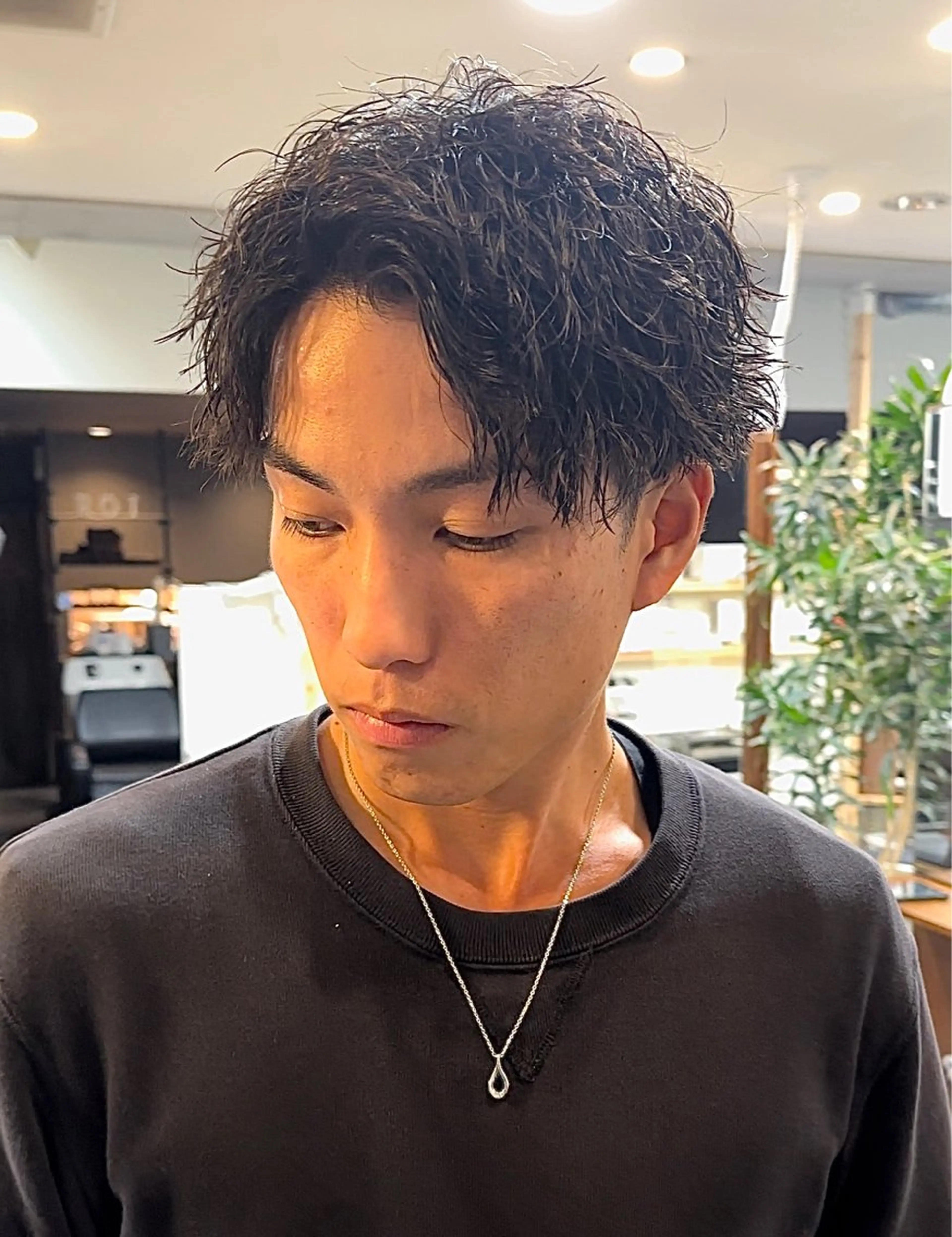 パーマ メンズ アップバング メンズパーマ カット パーマ 年間2000名担当◎ パーマ職人/仲原佑樹のヘアスタイル