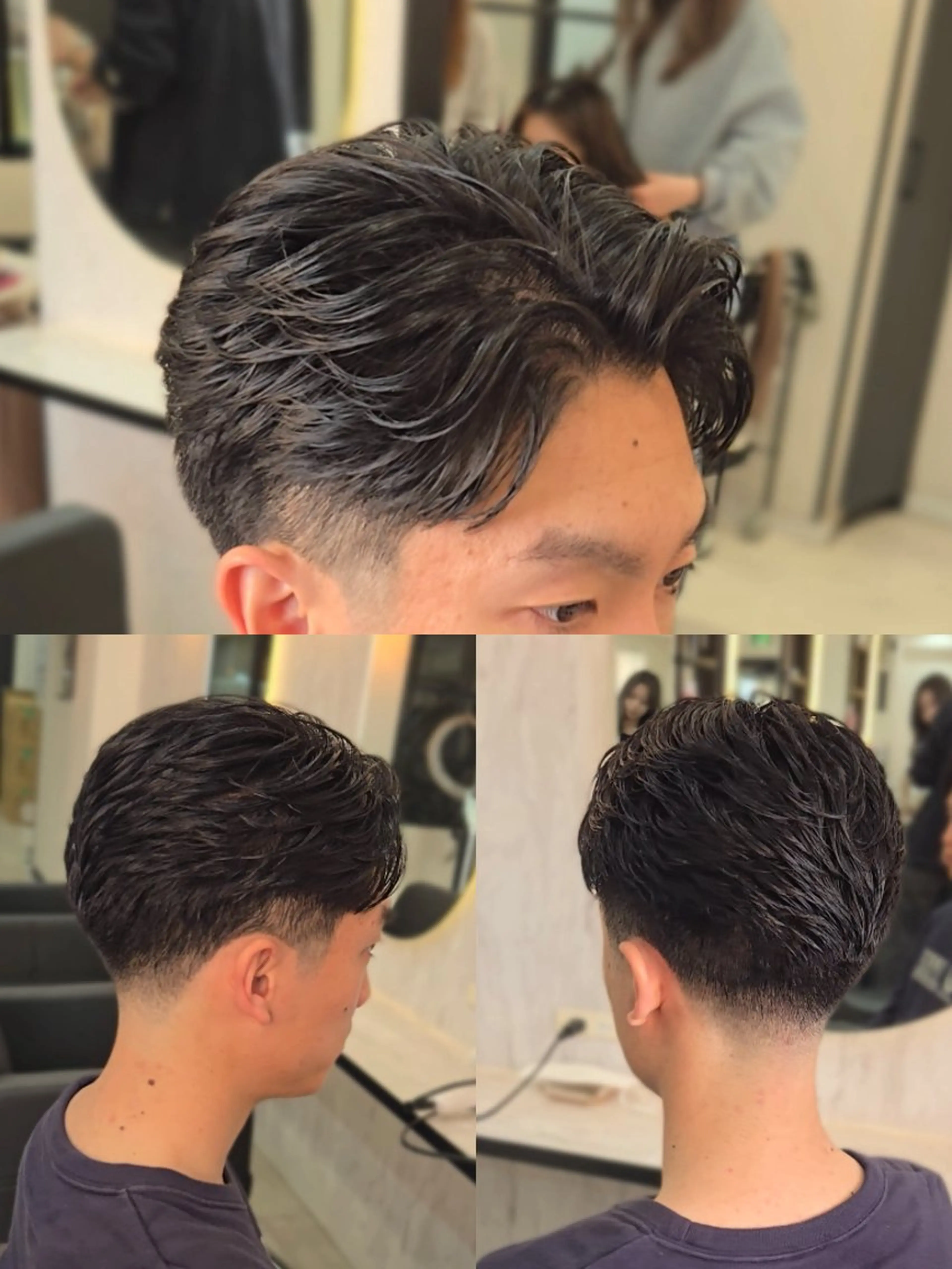 ショート メンズ ビジネス フェードカット メンズ就活ヘア ショートヘア カット ヘアセット LEN名古屋/パーマ 海外ヘア/メンズ特化のヘアスタイル