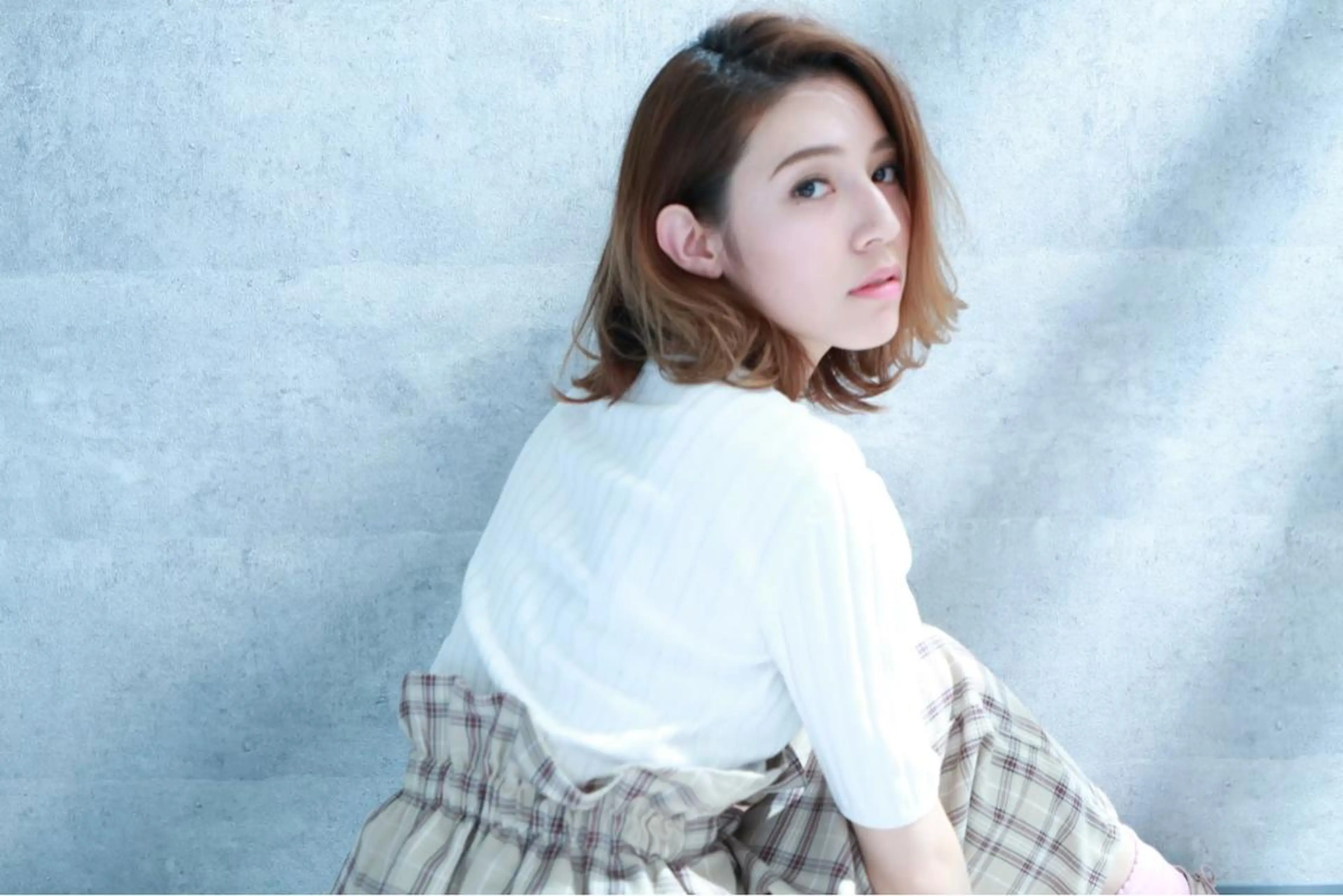 セミロング 指名支持率NO.1 スタイリストのヘアスタイル