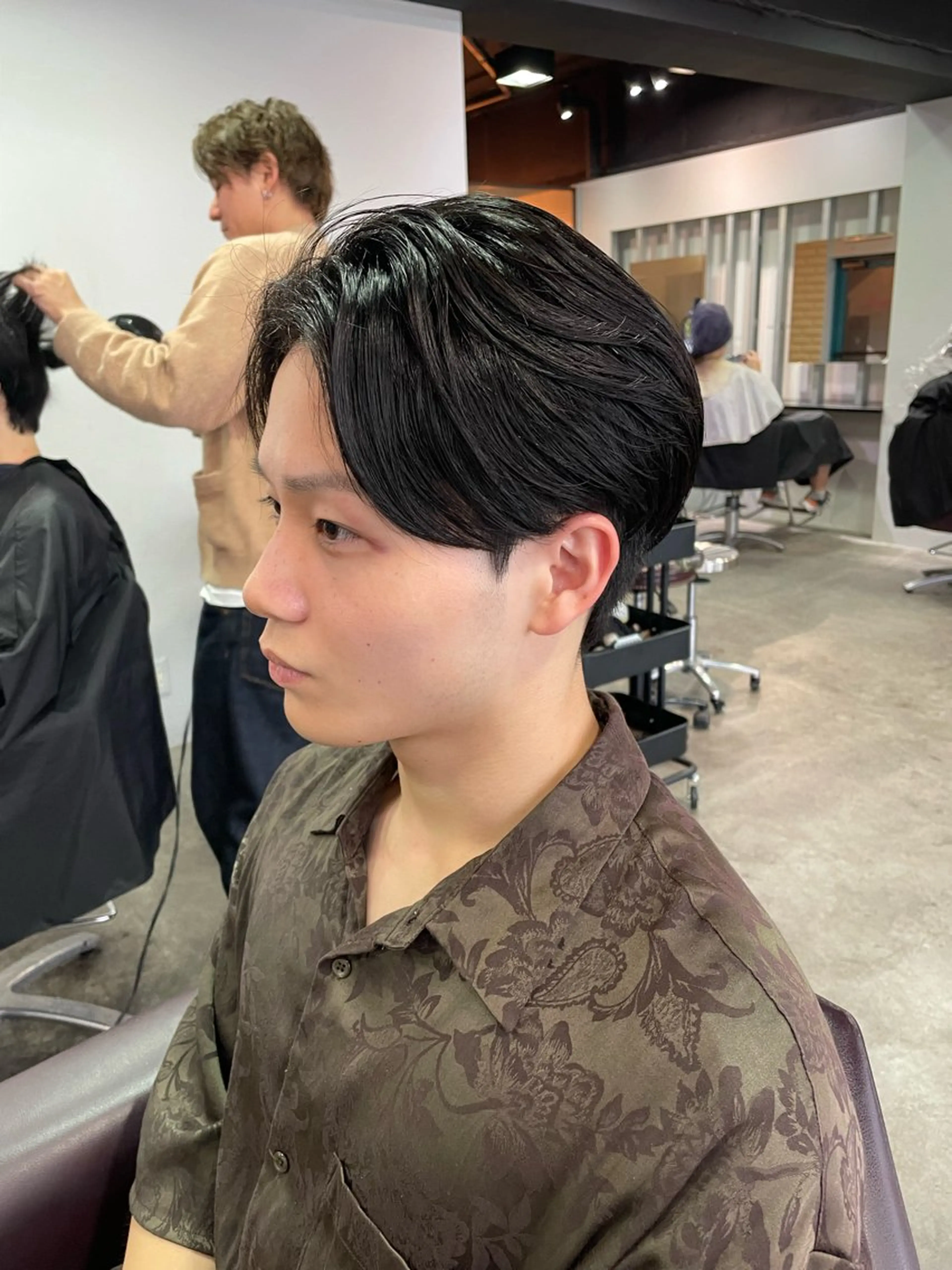 ショート メンズ カット ヘアカラー Ms.CHARM【ミズチャーム】所属・韓国/レイヤーカット 顔周り/廣瀬達哉のヘアスタイル