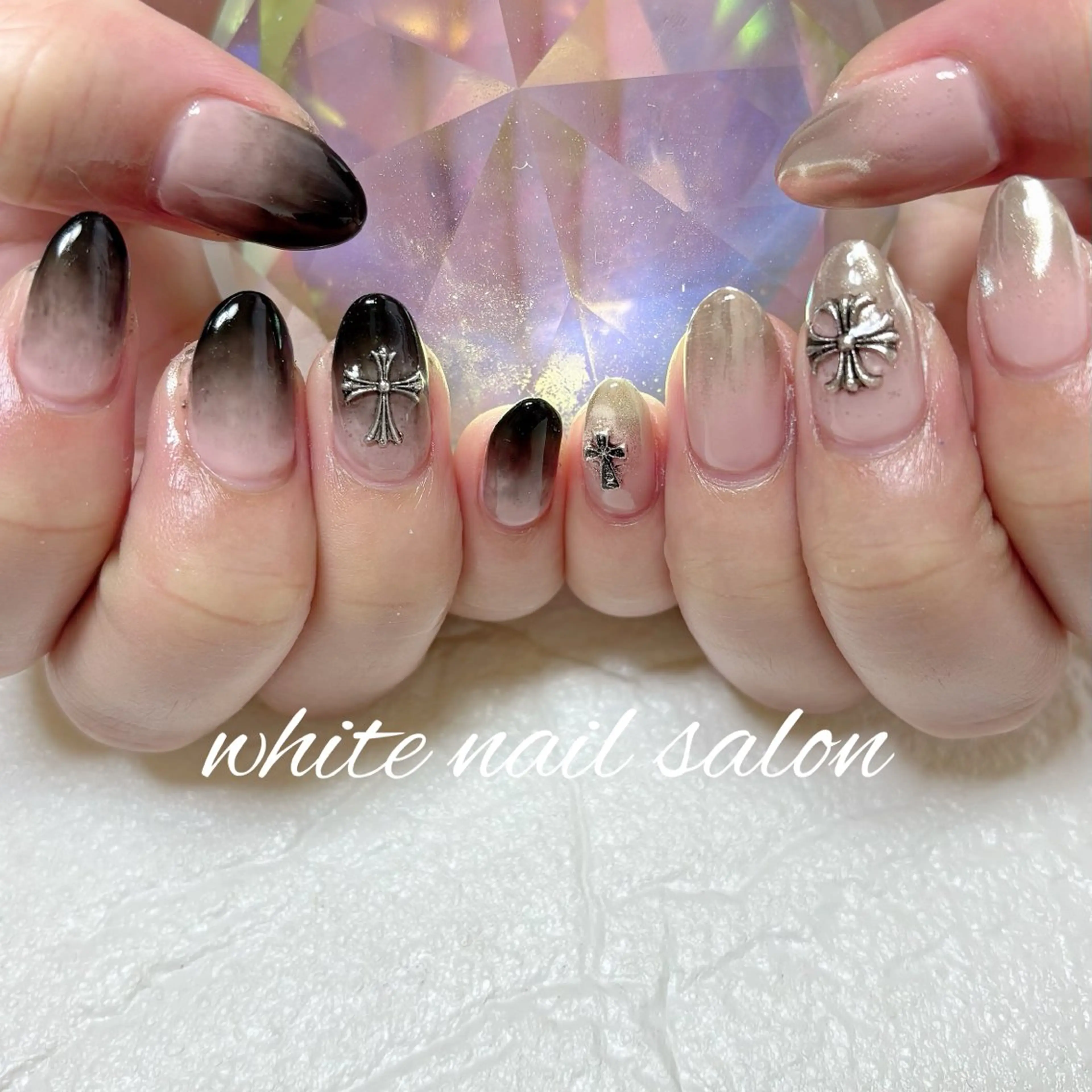ネイル フットネイル 持ち込み ハンドネイル white nail salonのネイルデザイン
