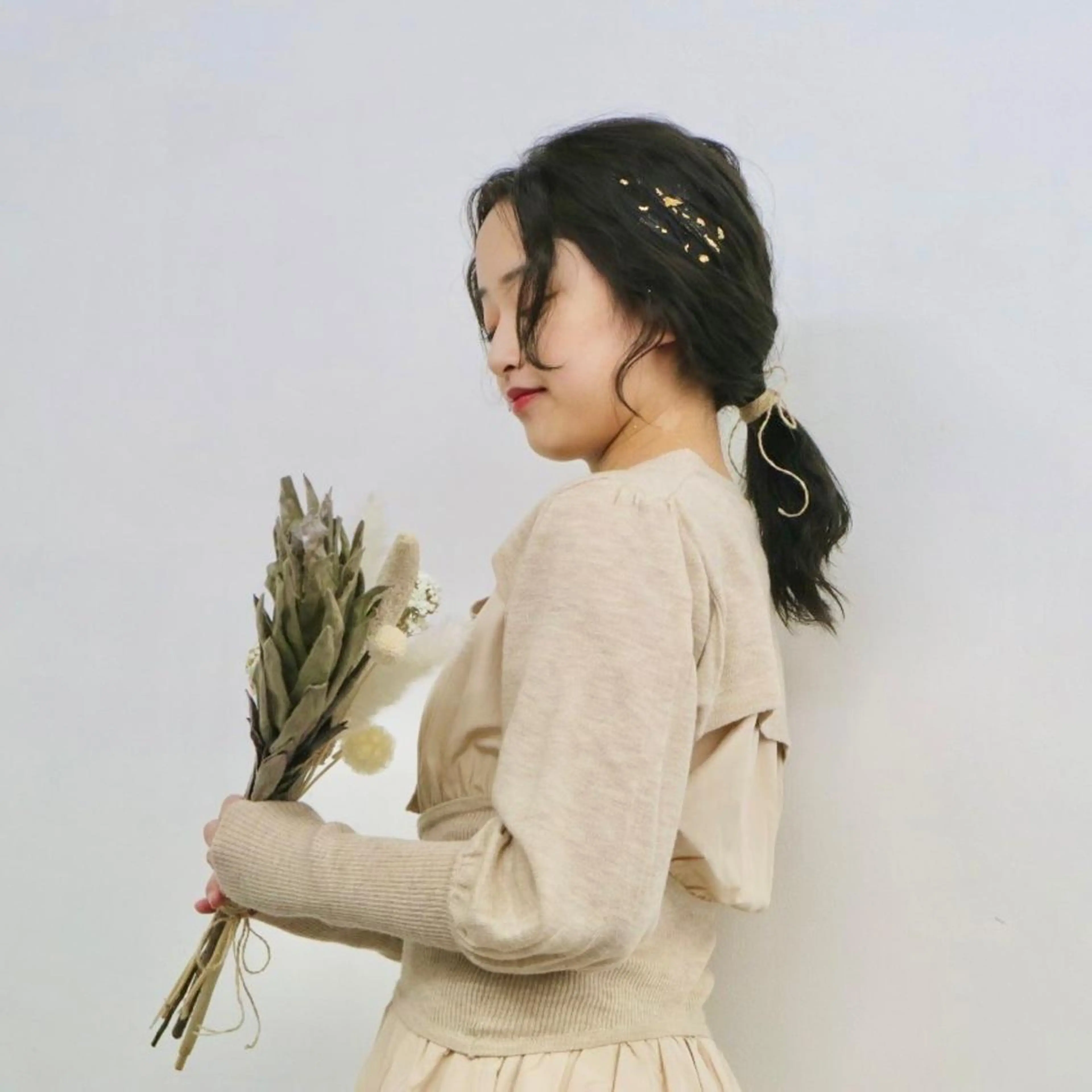 ミディアム ヘアアレンジ 山田 里美のヘアスタイル