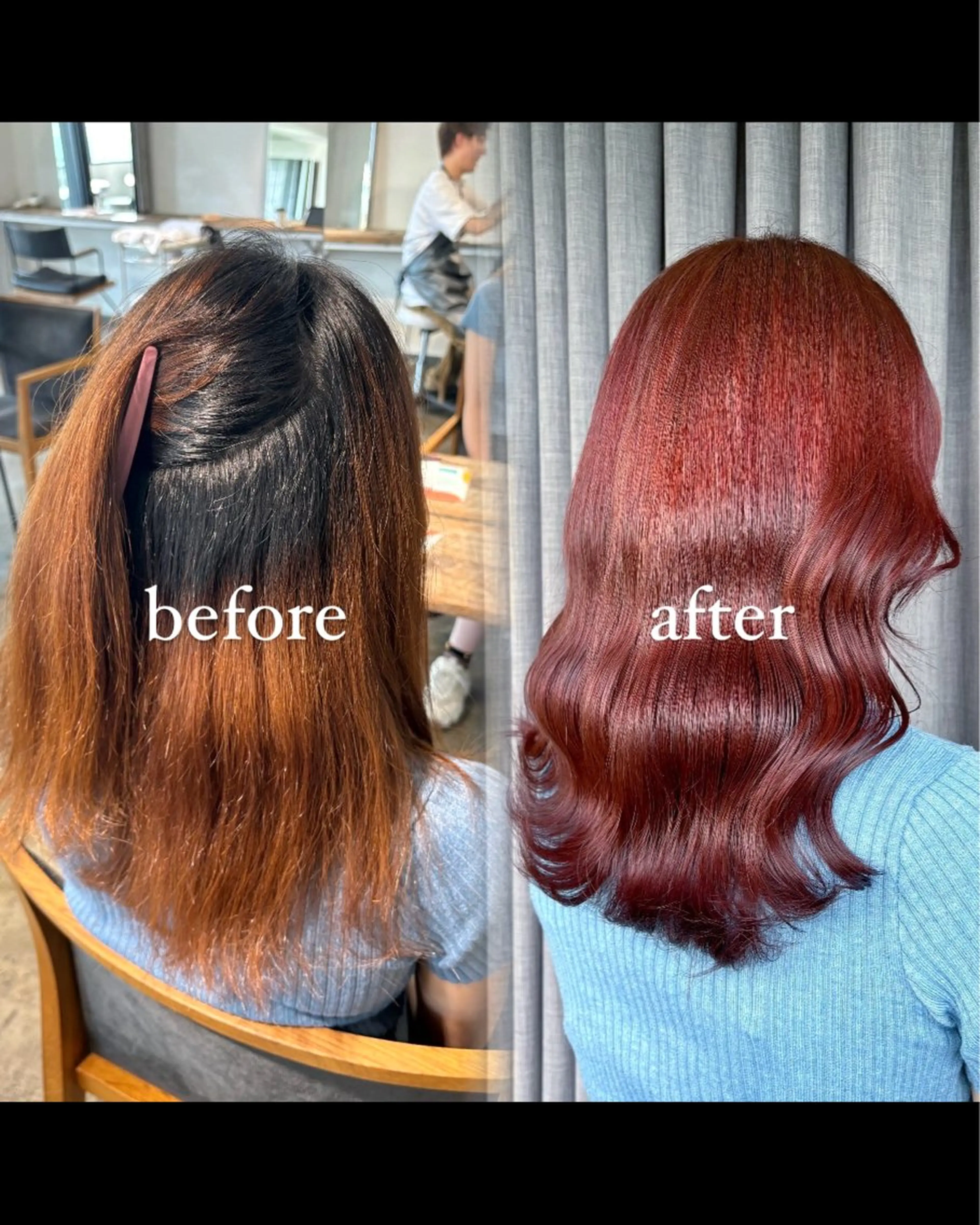 セミロング カラー 💫miyu💫デザ インカラー/アレンジのヘアスタイル