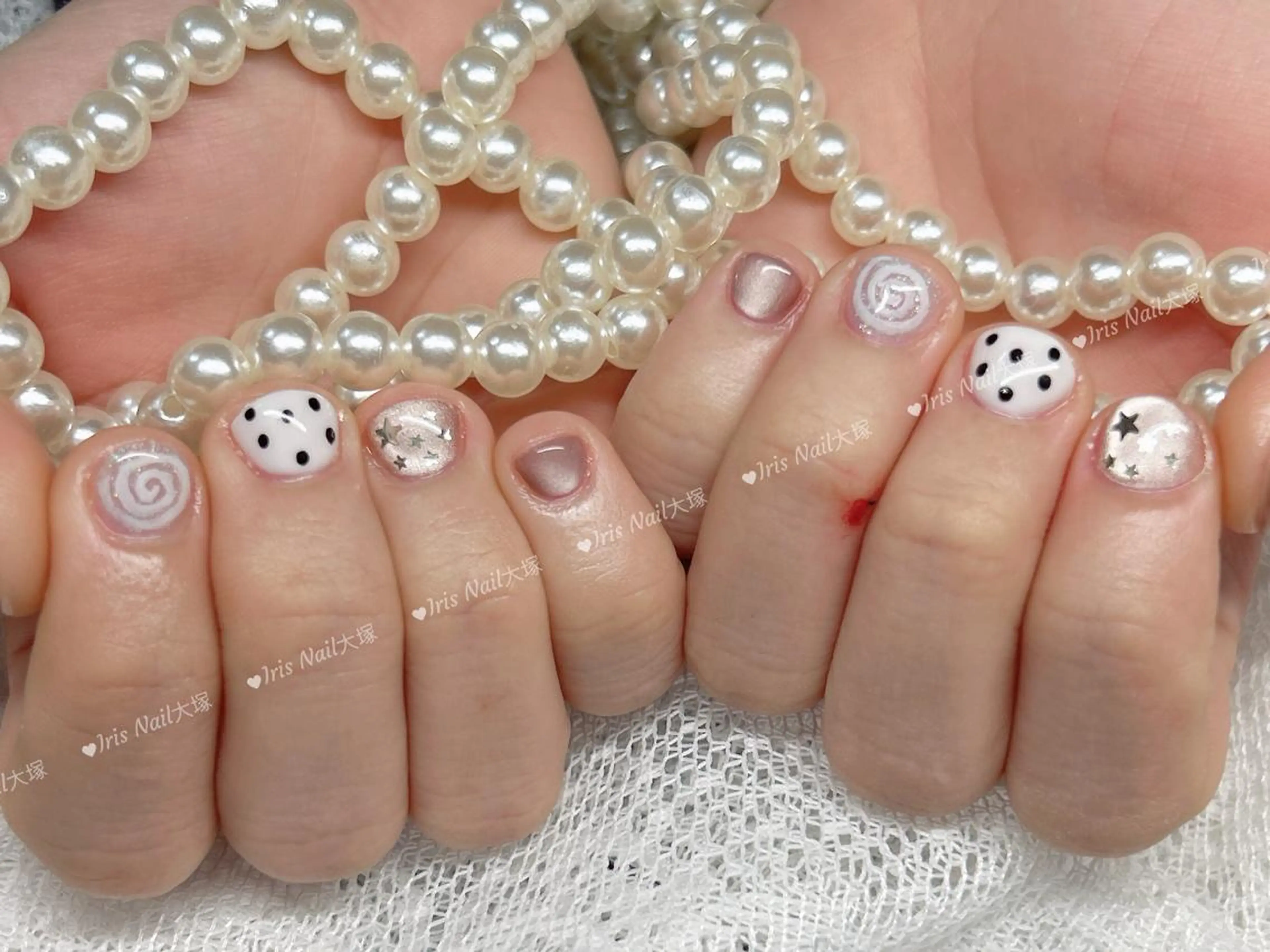 ネイル ハンドネイル 💕藤江 月🌸🍒のネイルデザイン