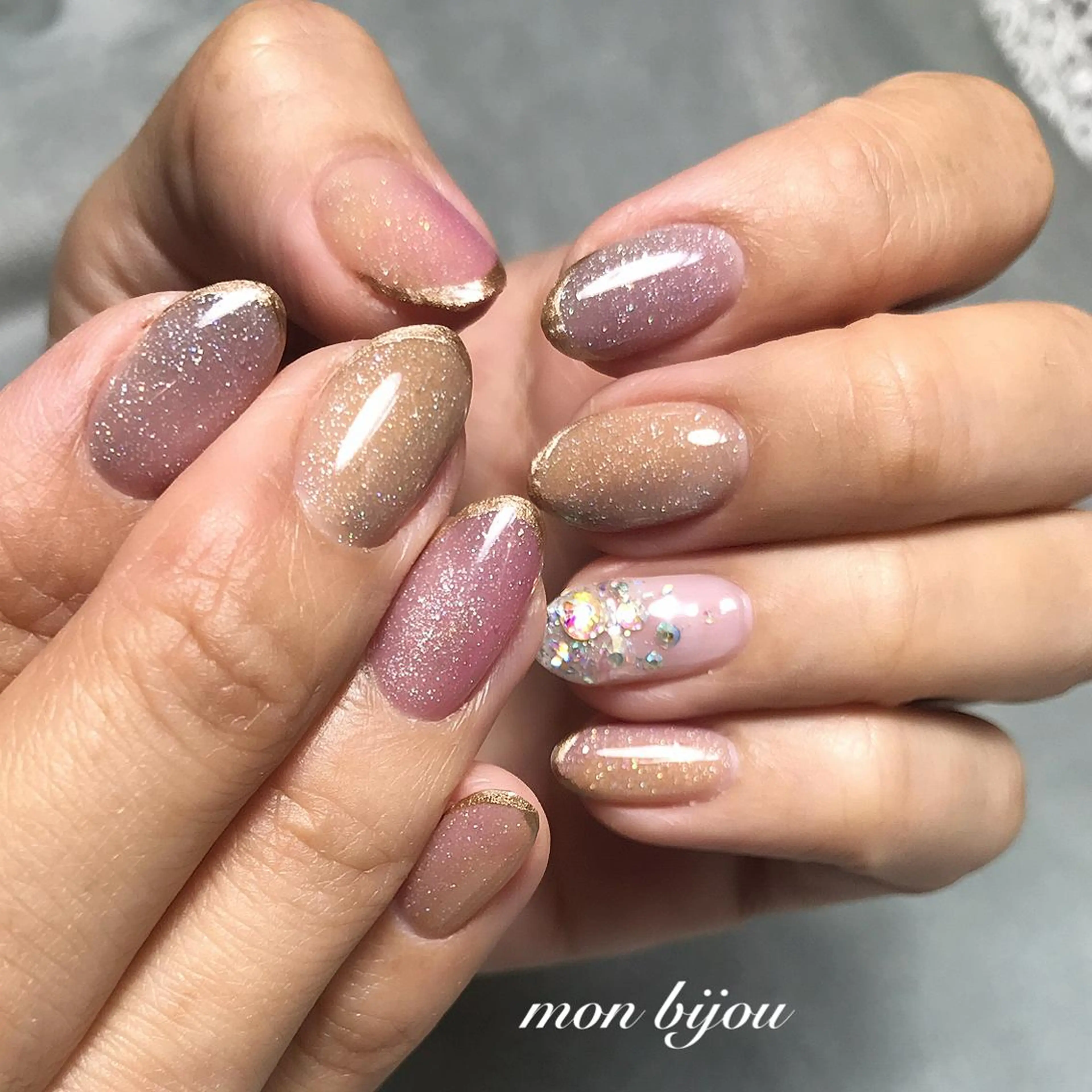 ネイル ハンドネイル ハンドケア mon bijou 坪井のネイルデザイン