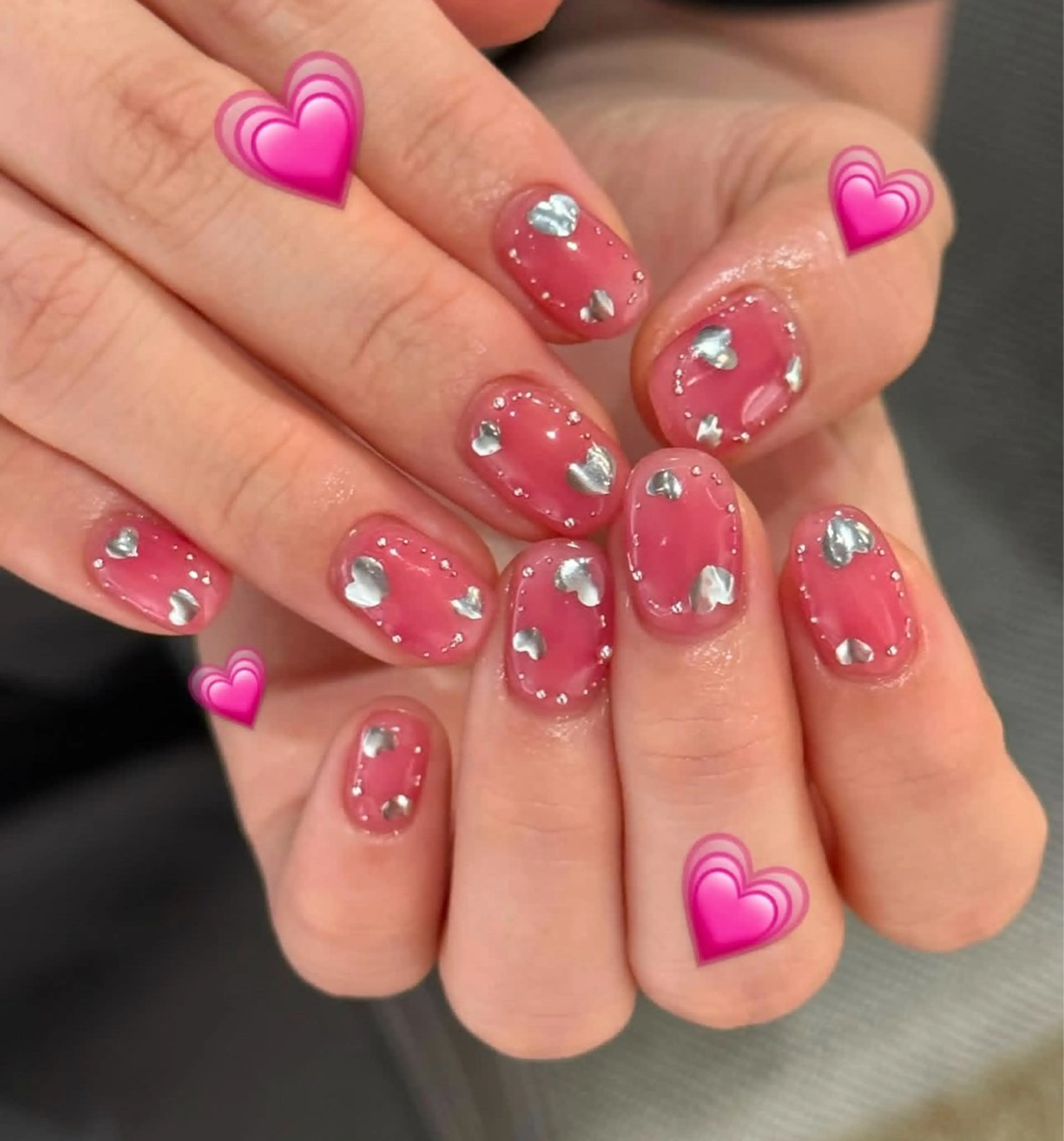 ネイル アートネイル オーロラネイル チークネイル フレンチネイル ガラスフレンチ ハンドネイル 🎀🎀YooLi Nail Salonのネイルデザイン