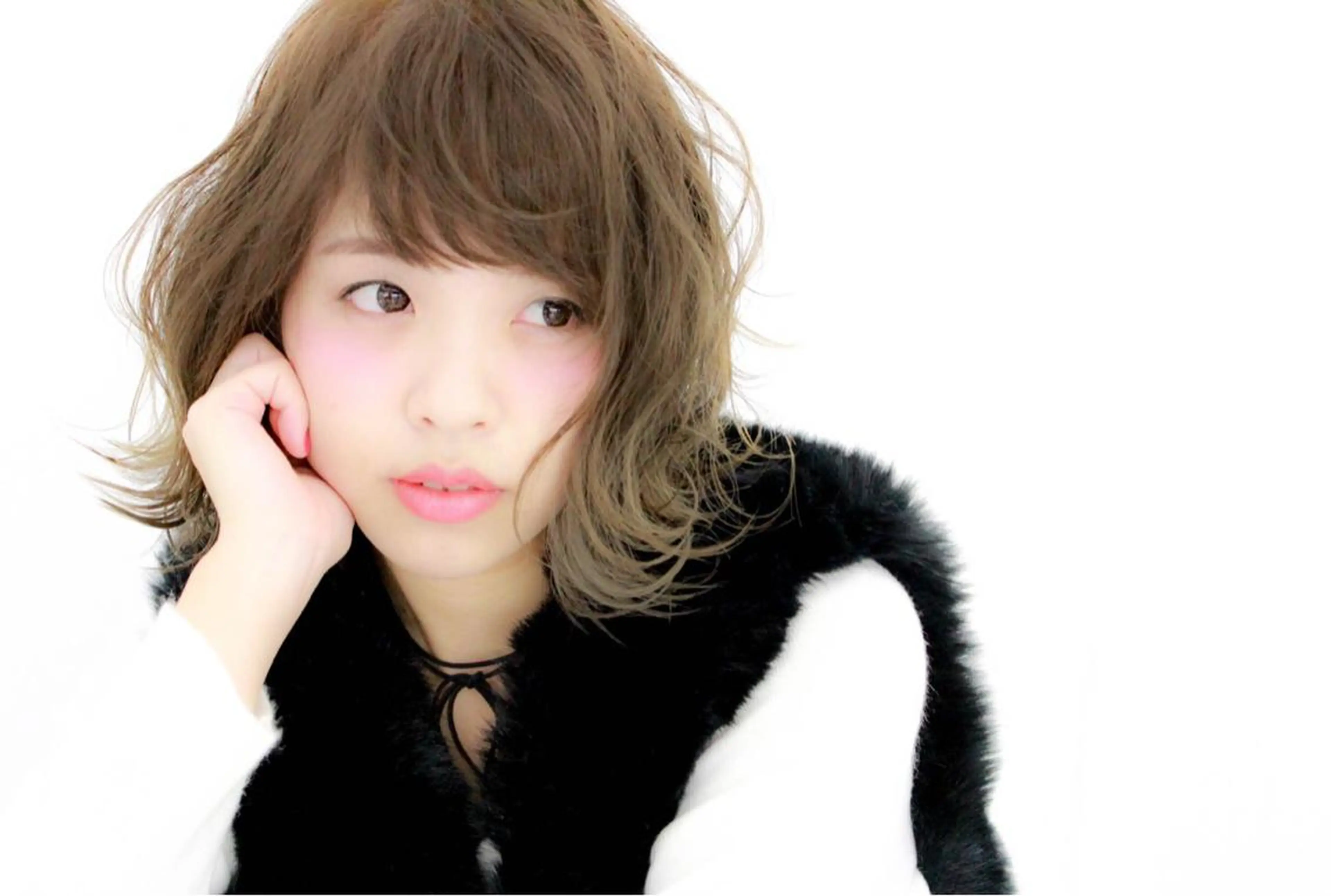 ミディアム カラー ヘアアレンジ ネイビーカラー Lien所属・西川 ヒロキのヘアスタイル