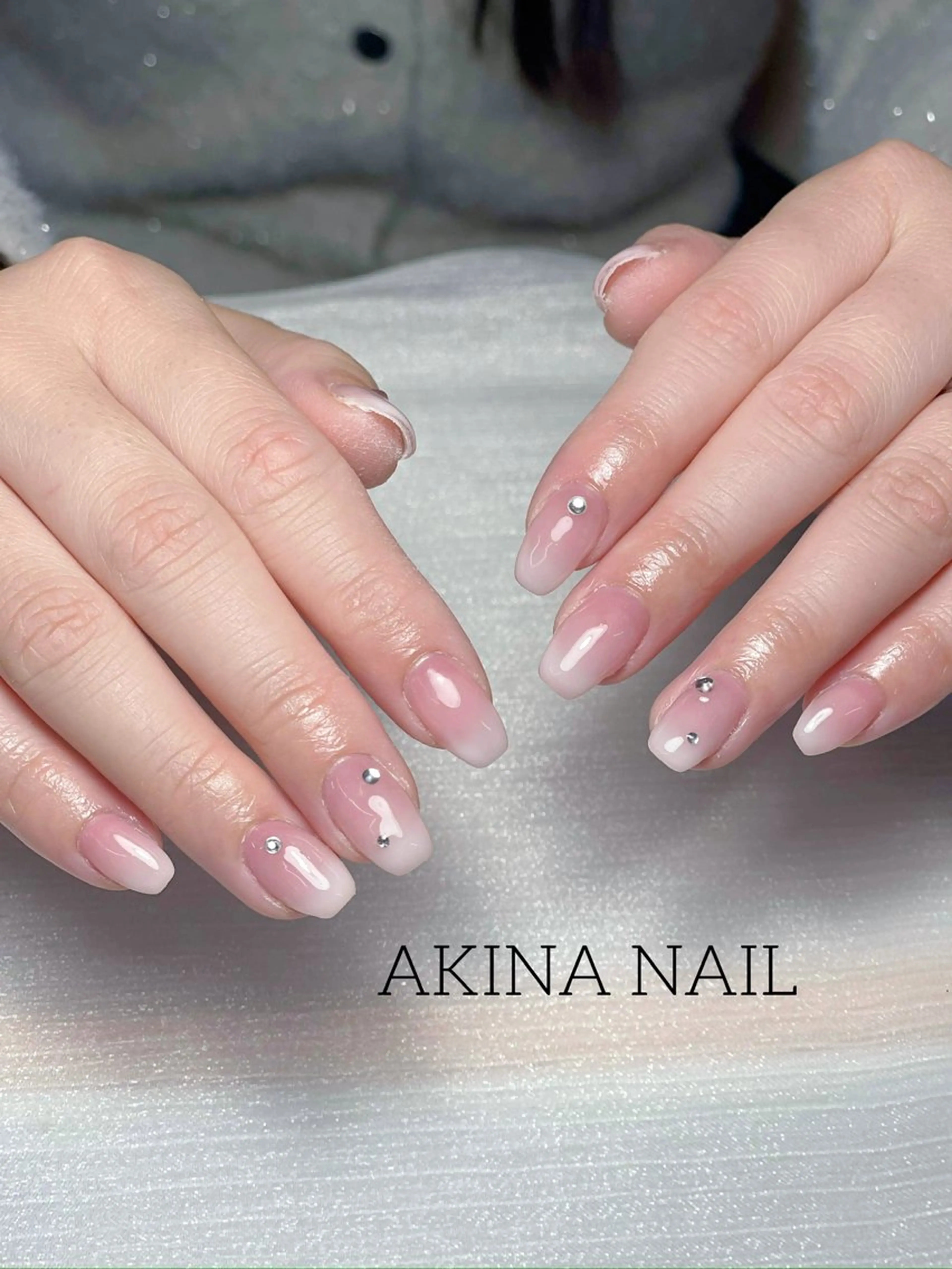 ネイル ストーンネイル ハンドネイル Akina Nailのネイルデザイン