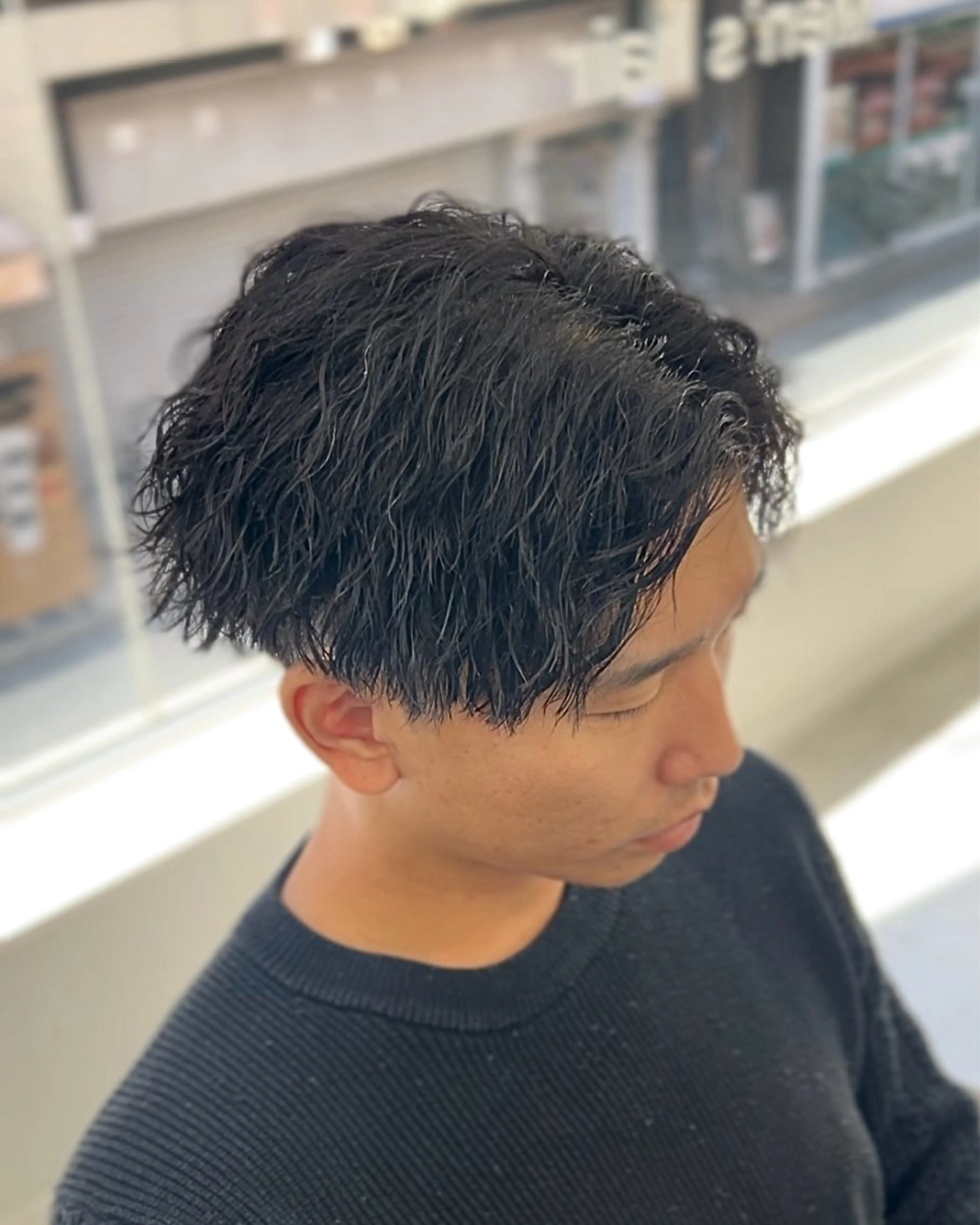 パーマ メンズ カット パーマ トリートメント ヘアセット シャドウパーマ/ メンズ/KENTAのヘアスタイル