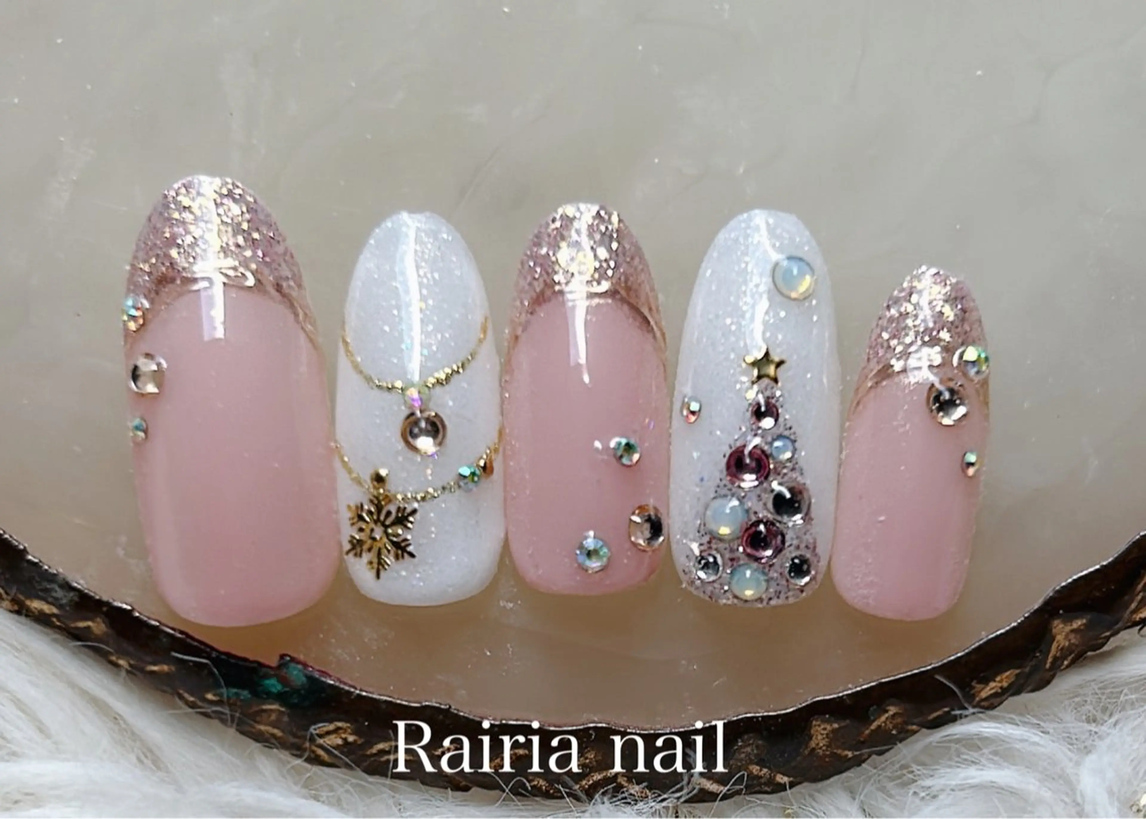 ネイル アートネイル ジェルネイル 持ち込み ニュアンスネイル パラジェル Rairia nail本八幡店のネイルデザイン