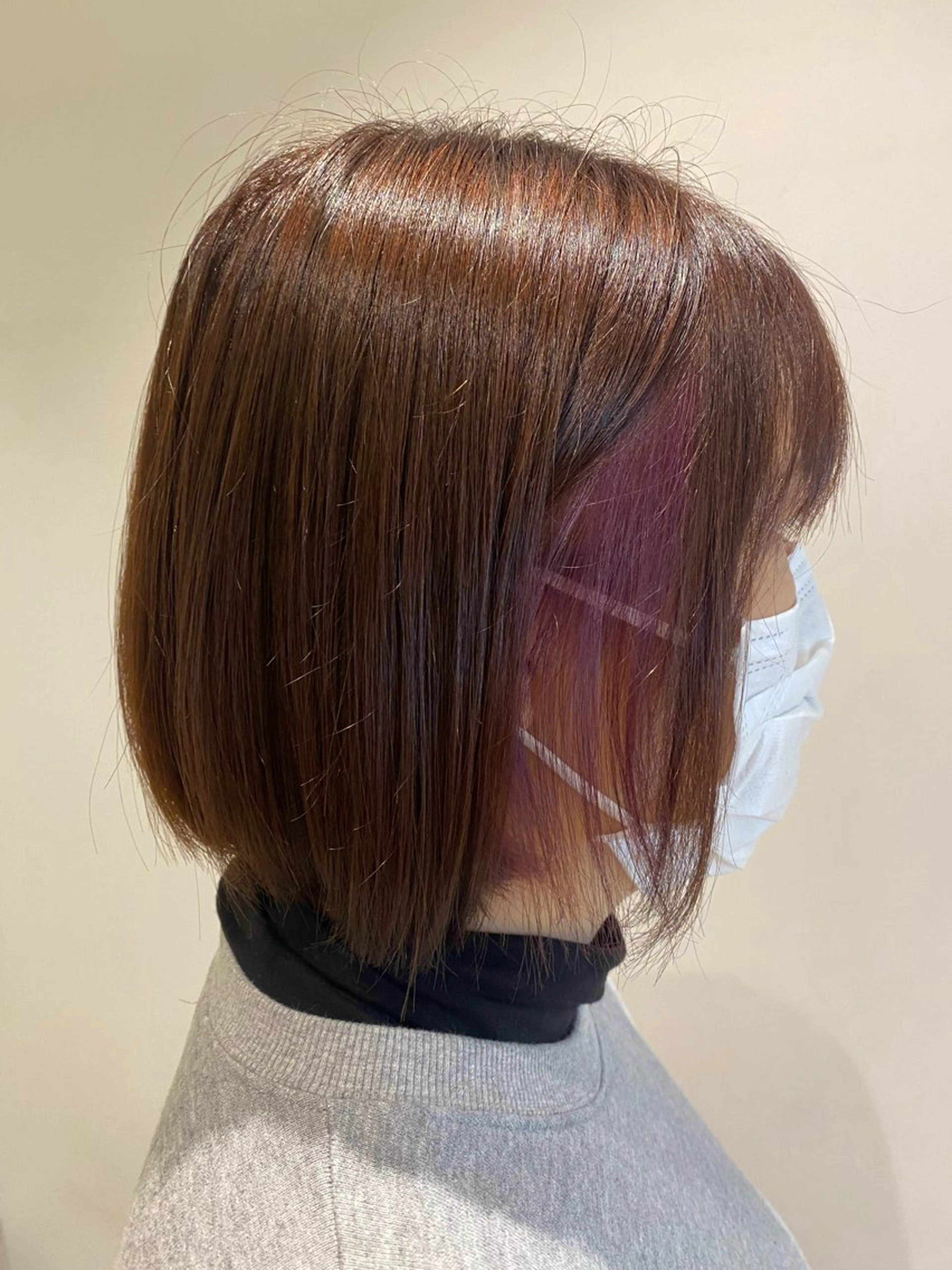 ショート カラー ブラウンカラー インナーカラー ピンクカラー カット ヘアカラー トリートメント 艶髪🌿美髪 大塚礼乃【西荻窪】のヘアスタイル