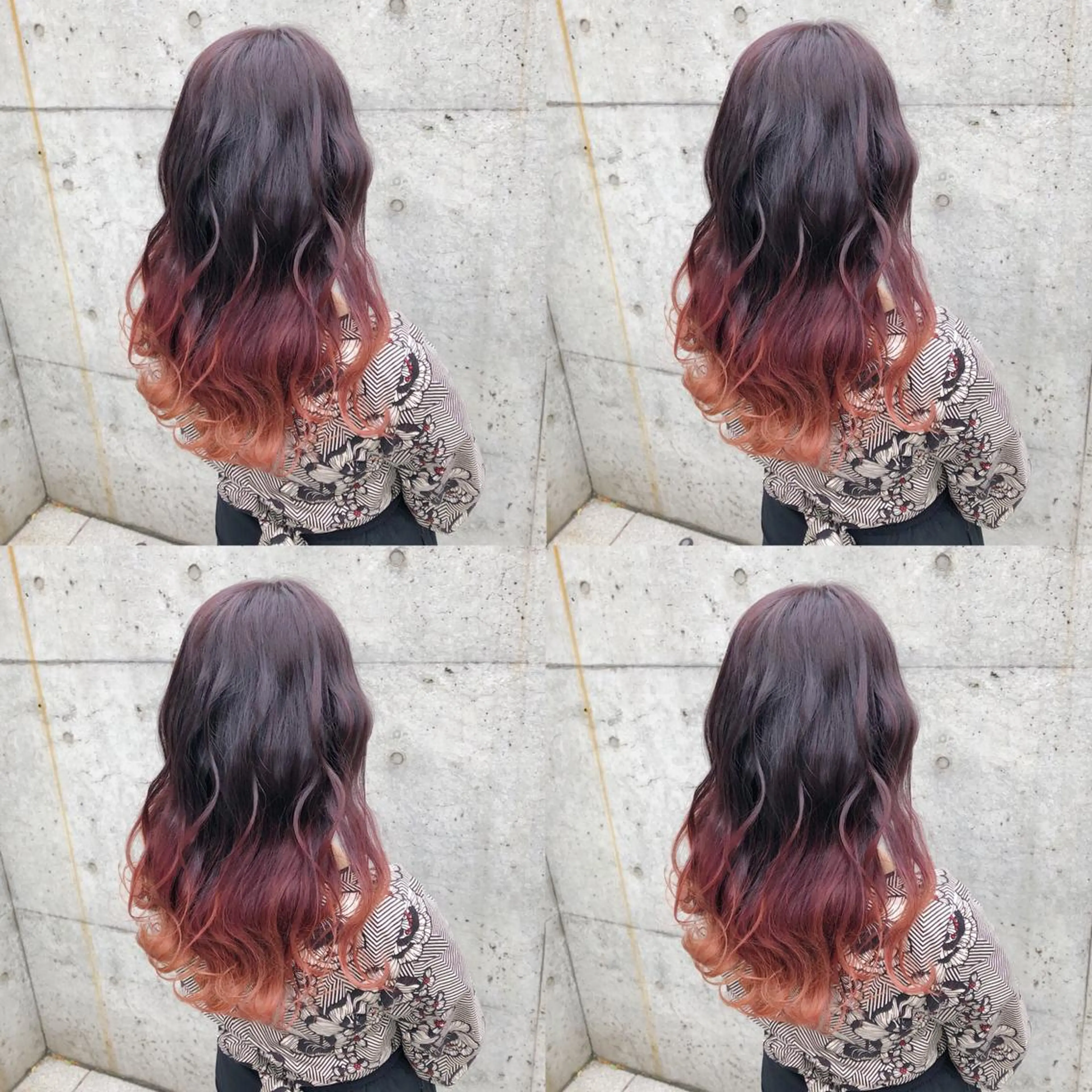 セミロング カラー ヘアアレンジ メンズ キッズ カット ヘアカラー トリートメント 💟Chloe原宿店 🩶ハイトーンのヘアスタイル