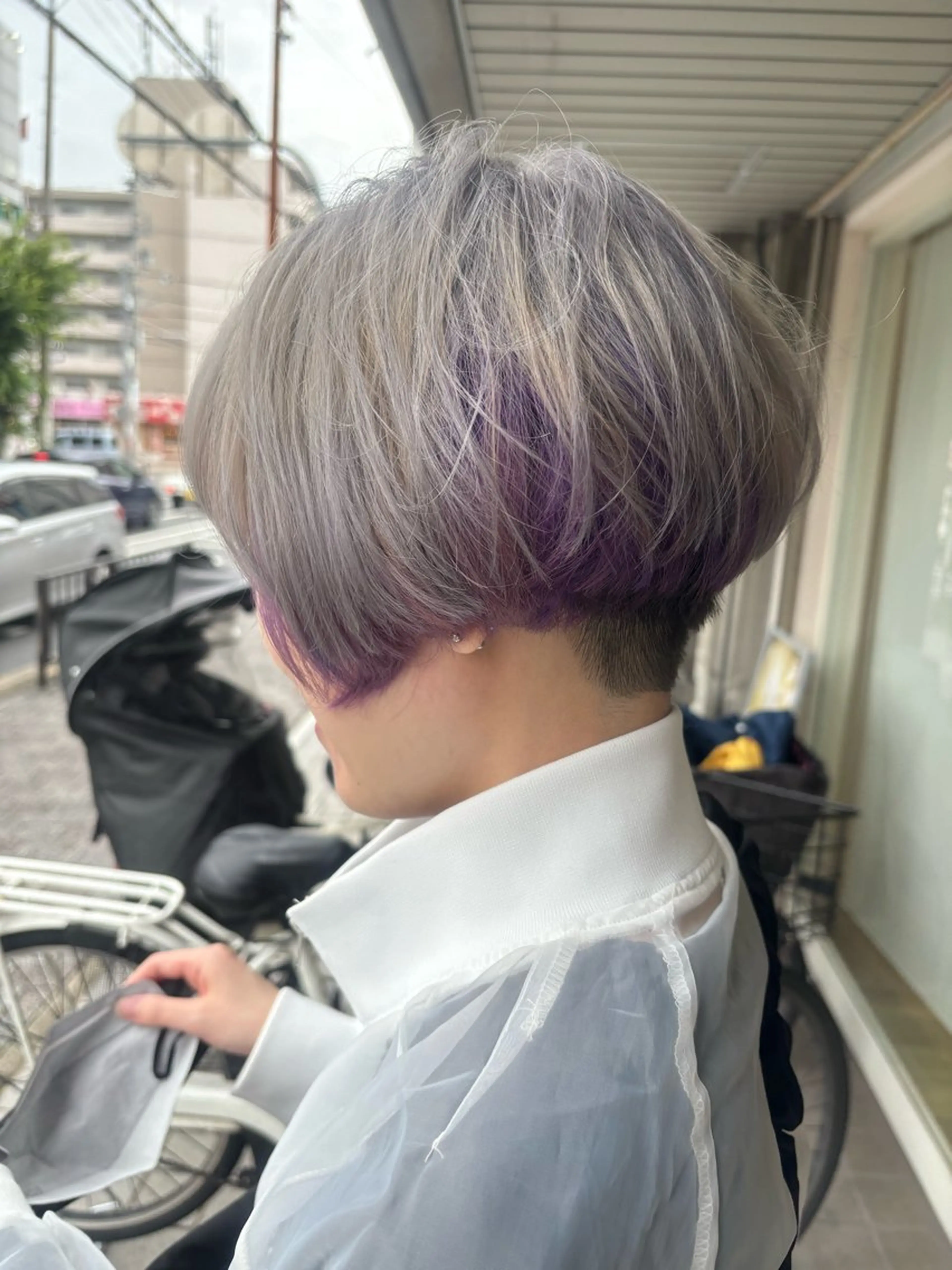 ショート カラー grow 真砂店所属・しみず まりかのヘアスタイル