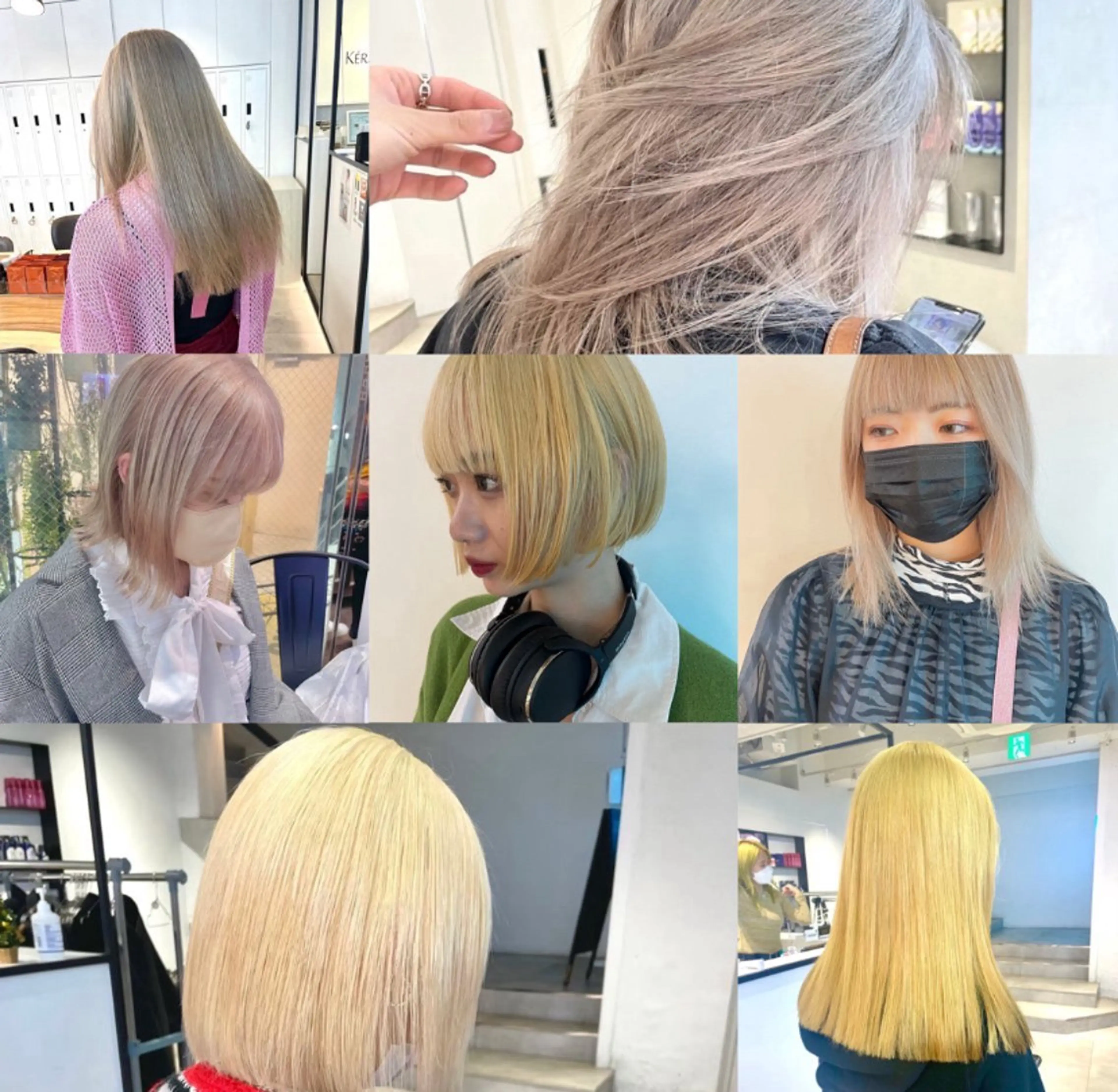 カラー ブリーチ ケアブリーチ ダブルカラー ハイトーンカラー インナーカラー ヘアカラー レイヤー/ボブ /🪩KAYOのヘアスタイル